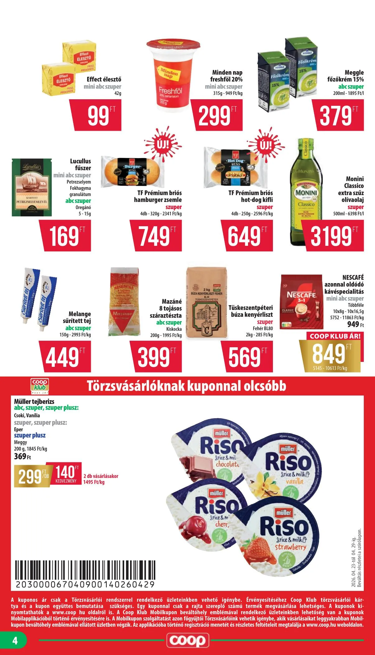 Coop akciós újság Mecsek 04.23–04.29 – 4. oldal