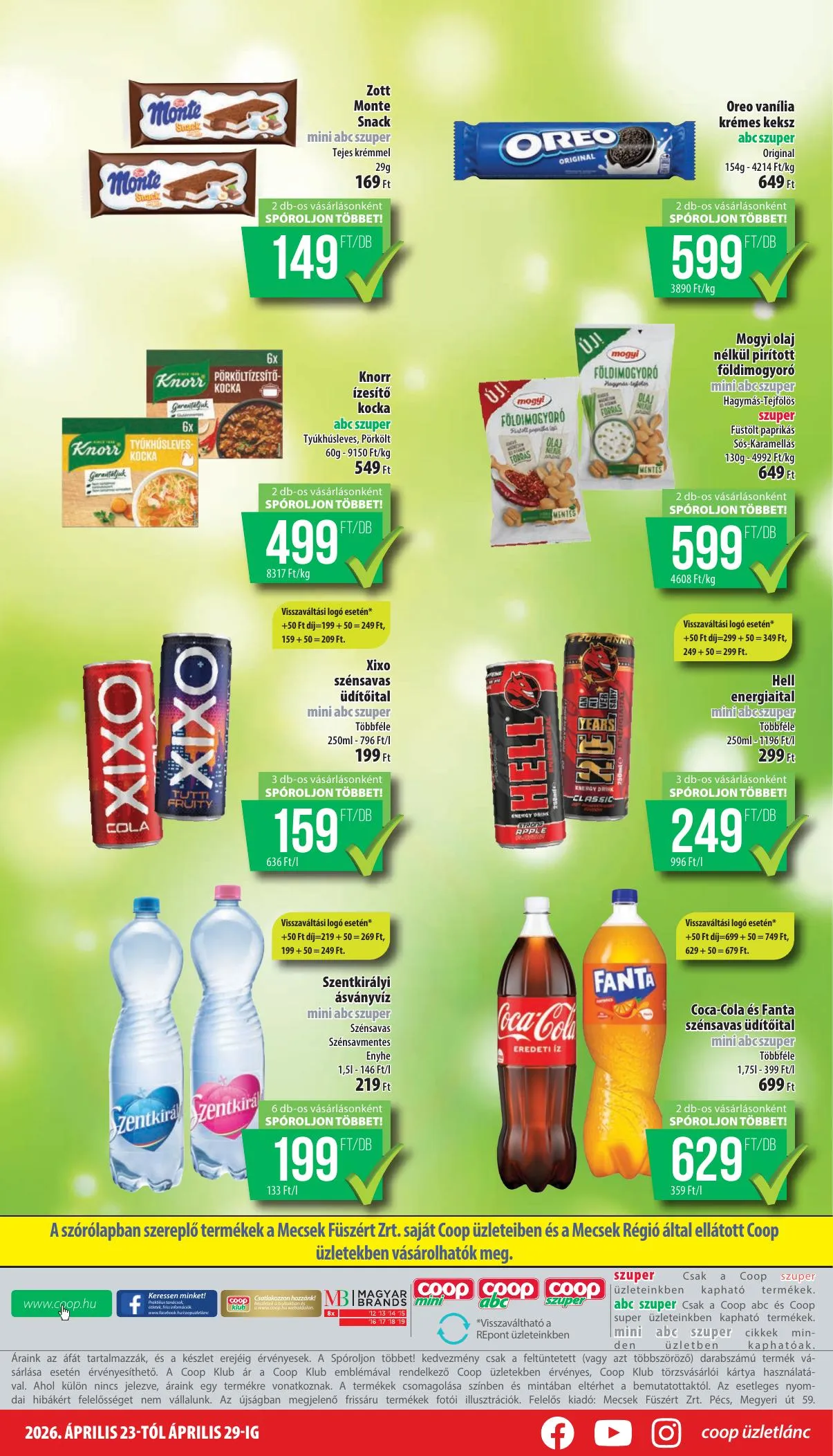 Coop akciós újság Mecsek 04.23–04.29 – 8. oldal