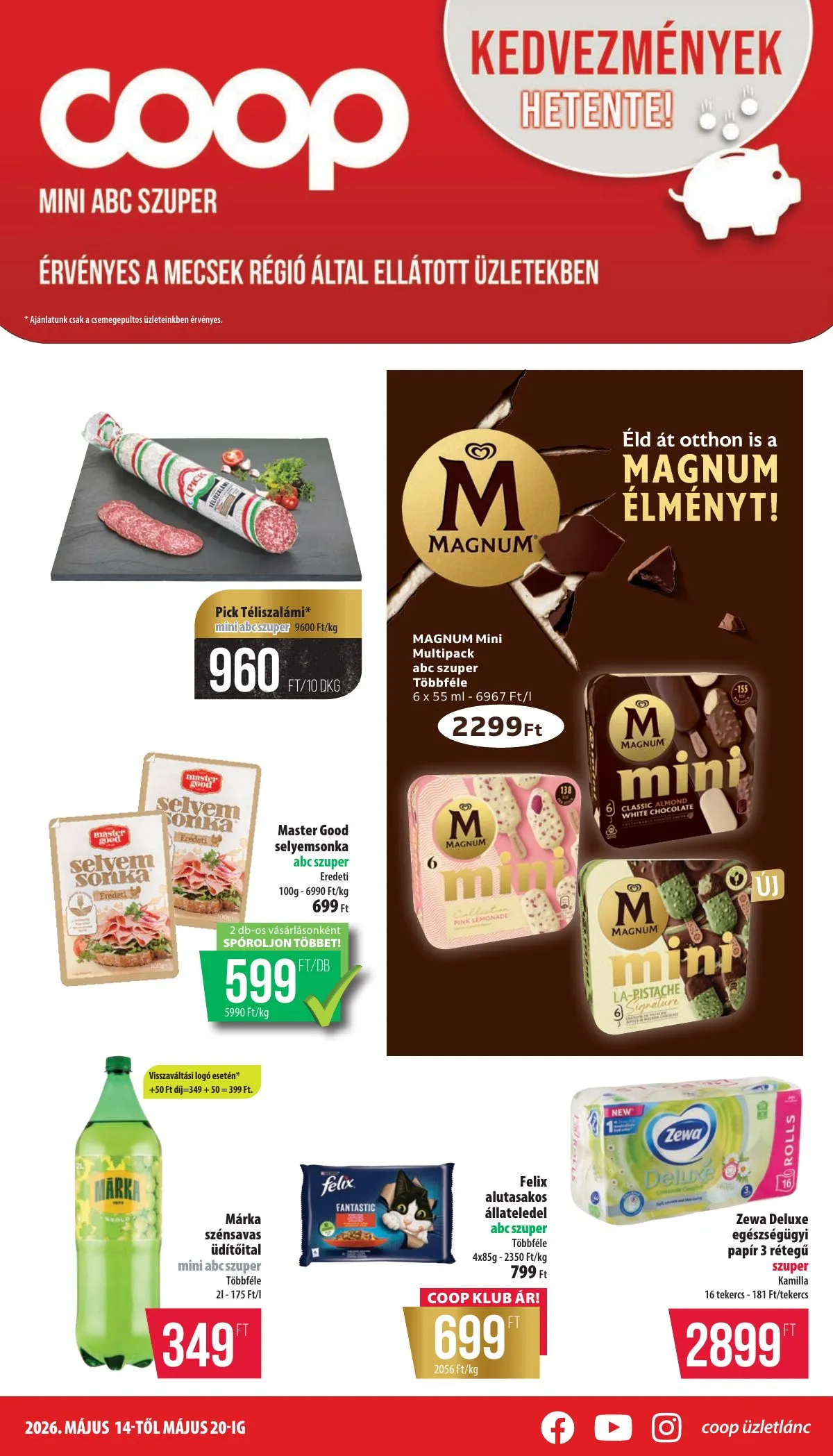 Coop akciós újság Mecsek 05.14–05.20