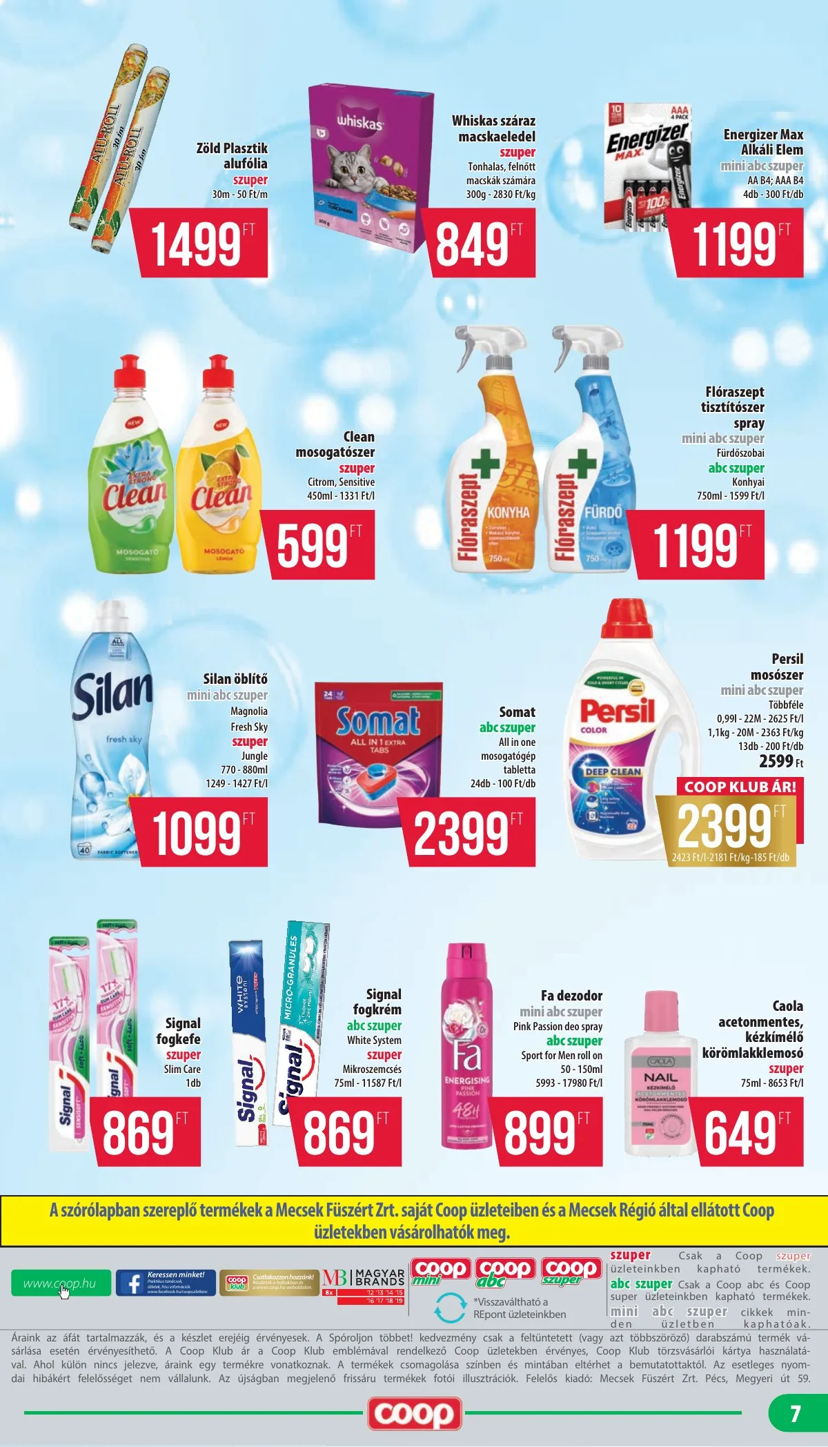 Coop akciós újság Mecsek 05.14–05.20 – 7. oldal
