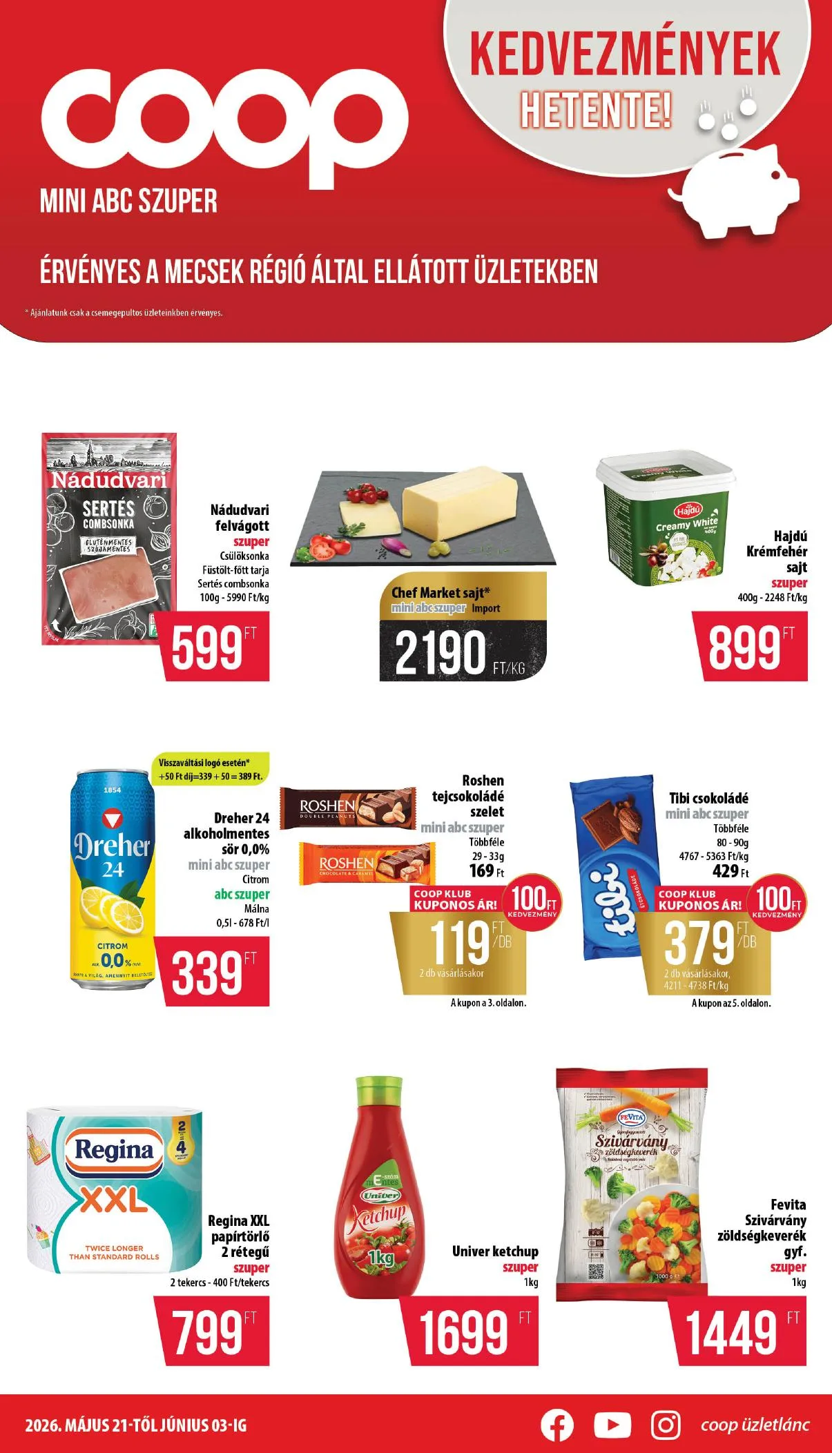 Coop akciós újság Mecsek 05.21–05.27