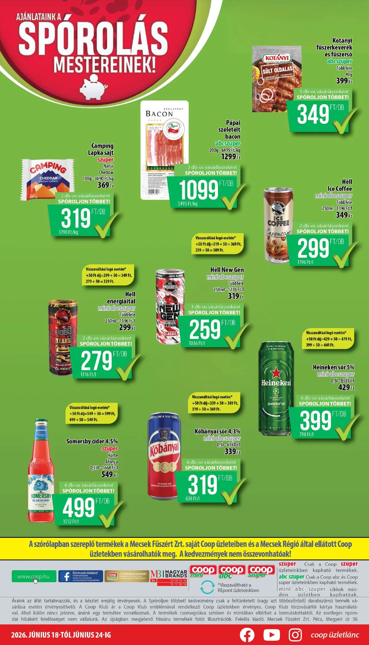 Coop akciós újság Mecsek 06.18–06.24 – 8. oldal