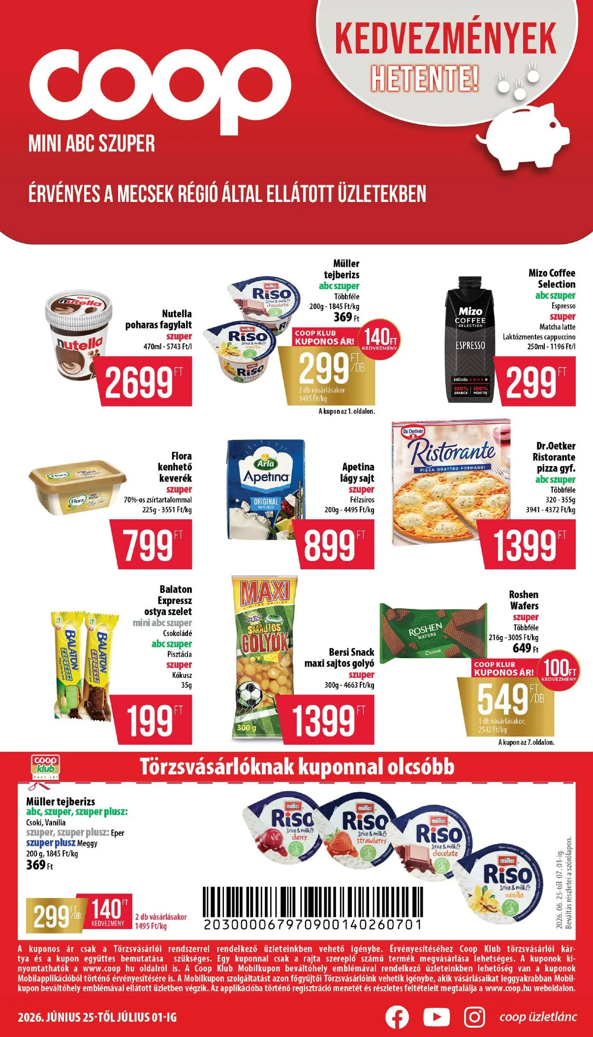 Coop akciós újság Mecsek 06.25–07.01