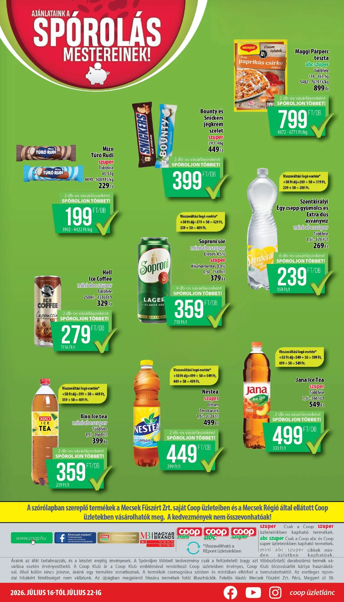 Coop akciós újság Mecsek 07.16–07.22 – 12. oldal
