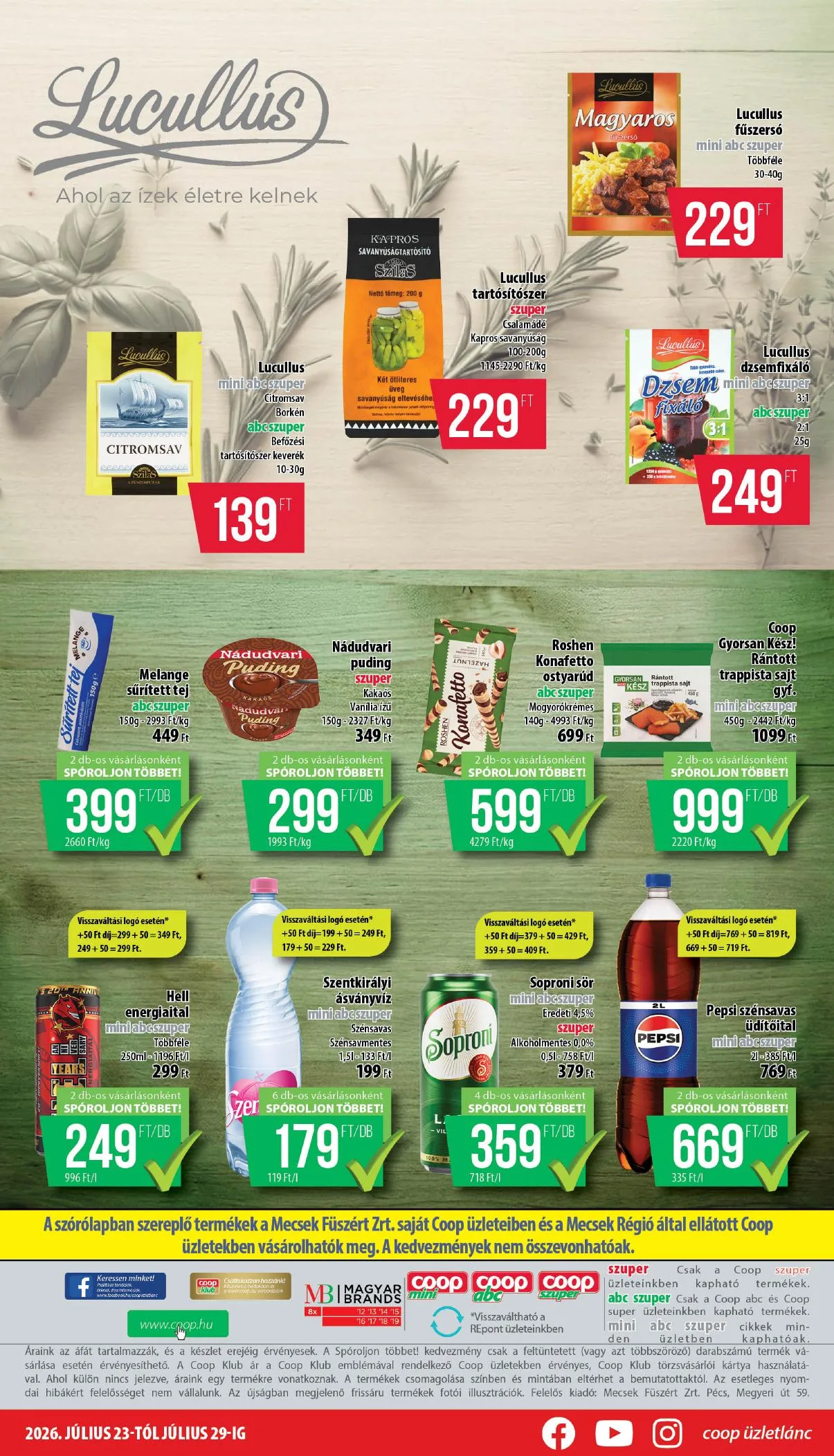 Coop akciós újság Mecsek 07.23–07.29 – 8. oldal