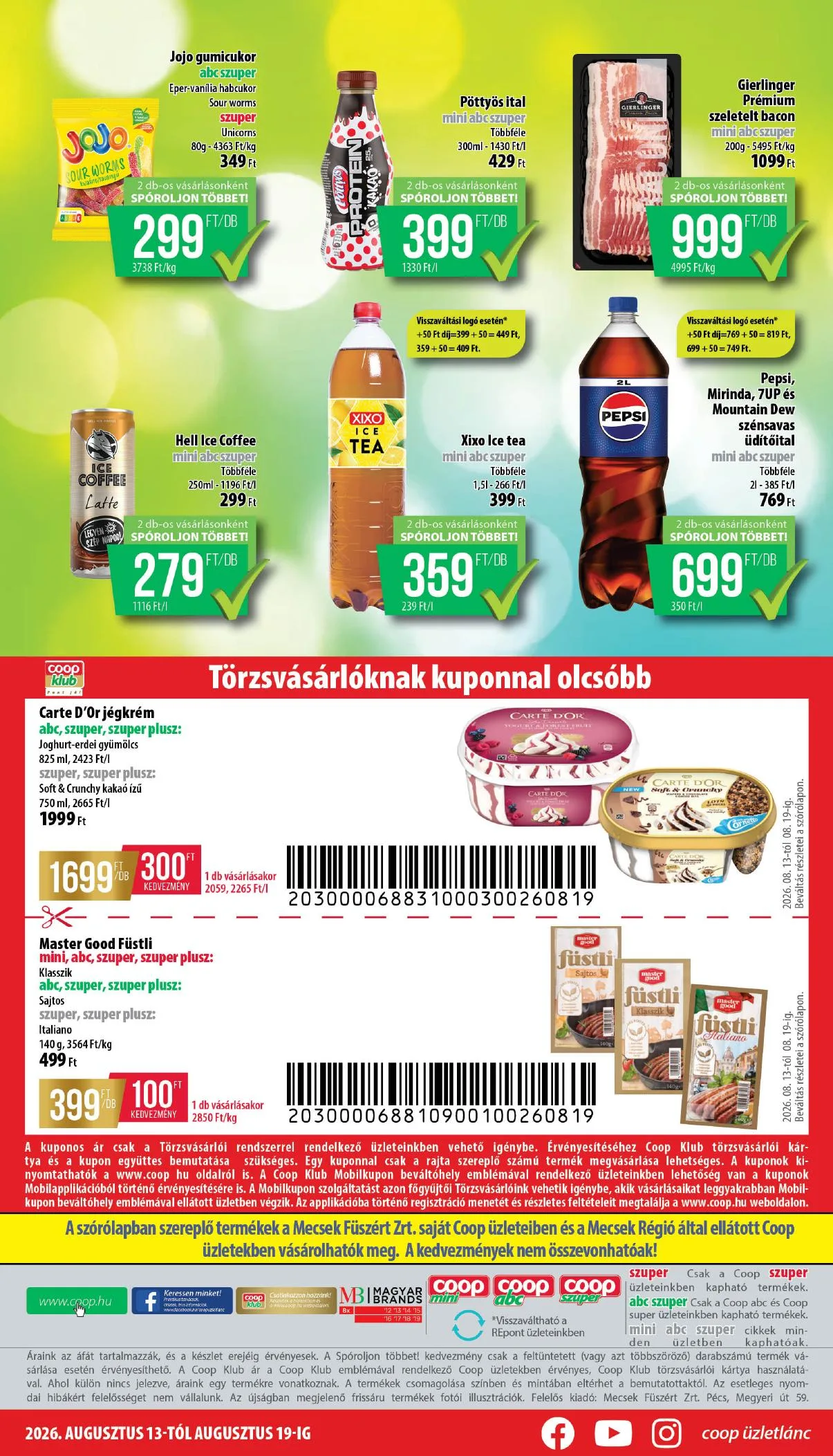 Coop akciós újság Mecsek 08.13–08.19 – 8. oldal
