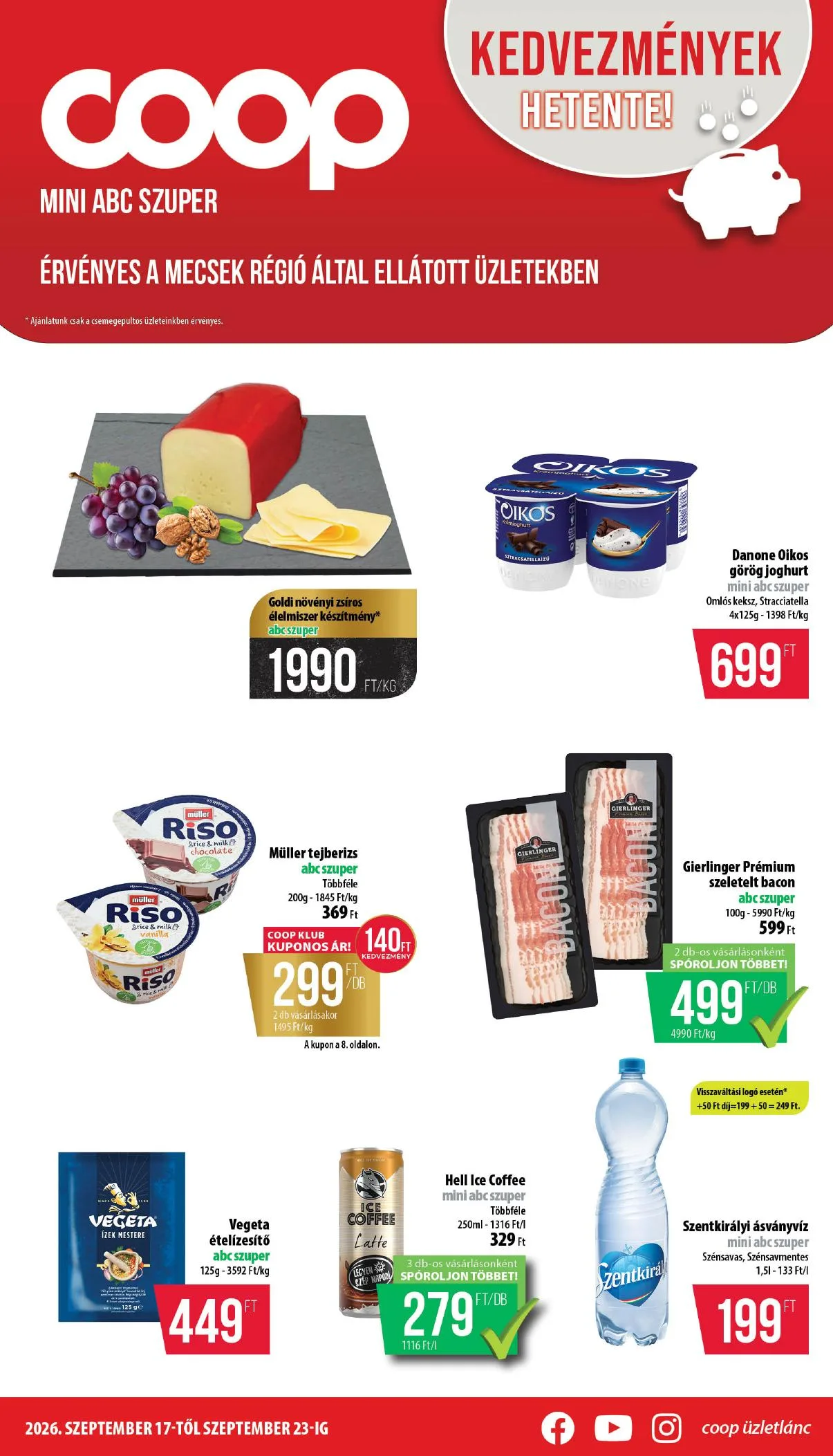 Coop akciós újság Mecsek 09.17–09.23