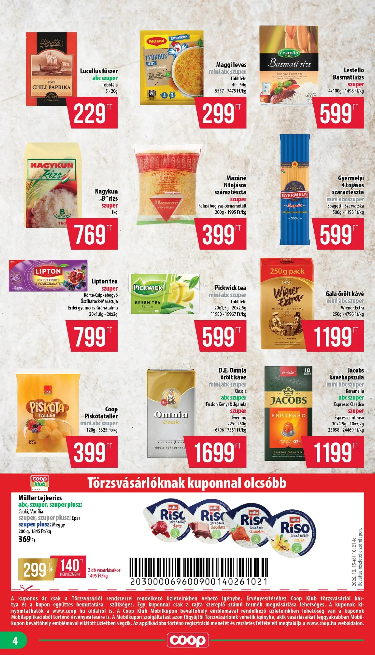 Coop akciós újság Mecsek 10.15–10.21 – 4. oldal