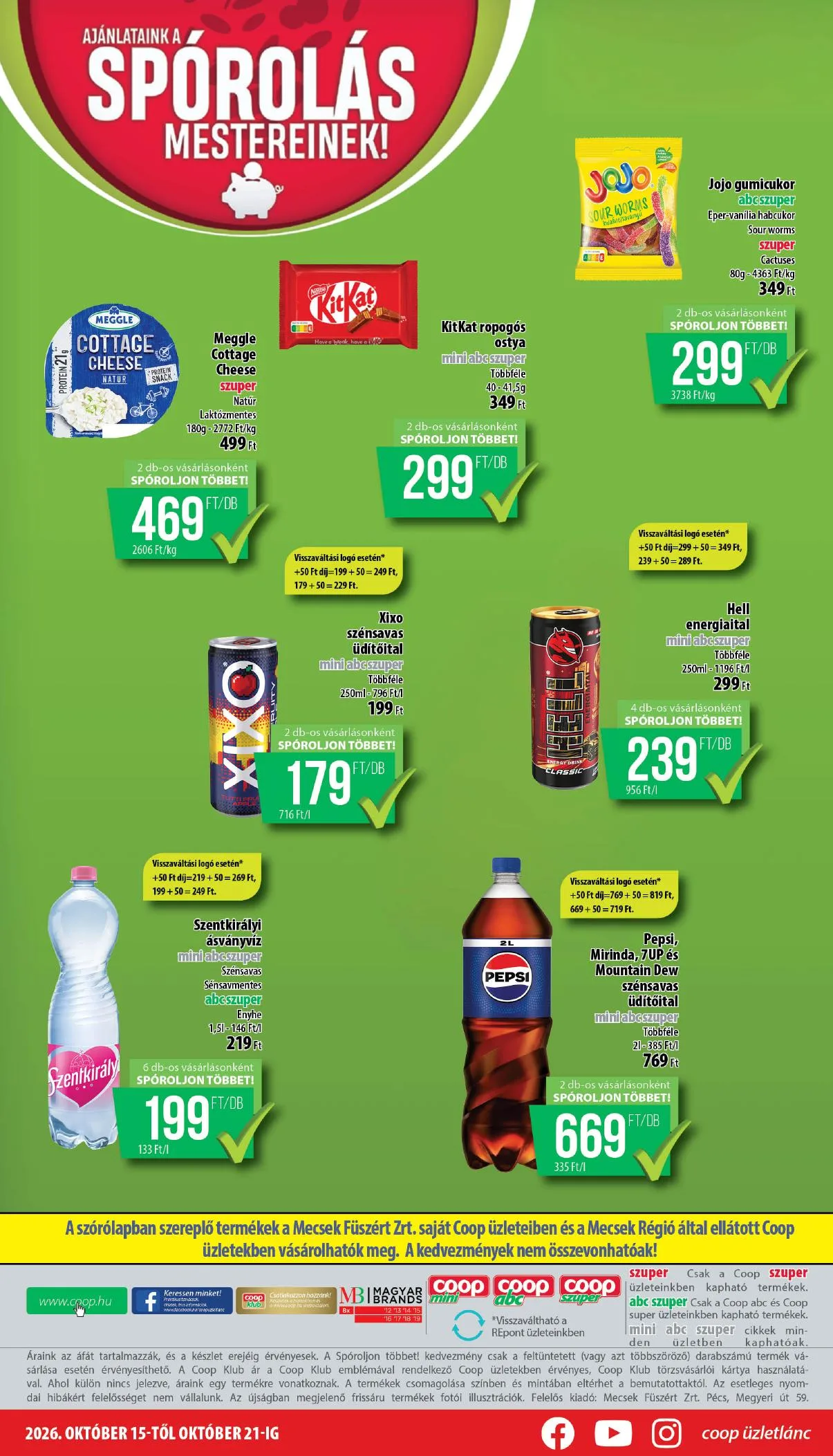 Coop akciós újság Mecsek 10.15–10.21 – 8. oldal