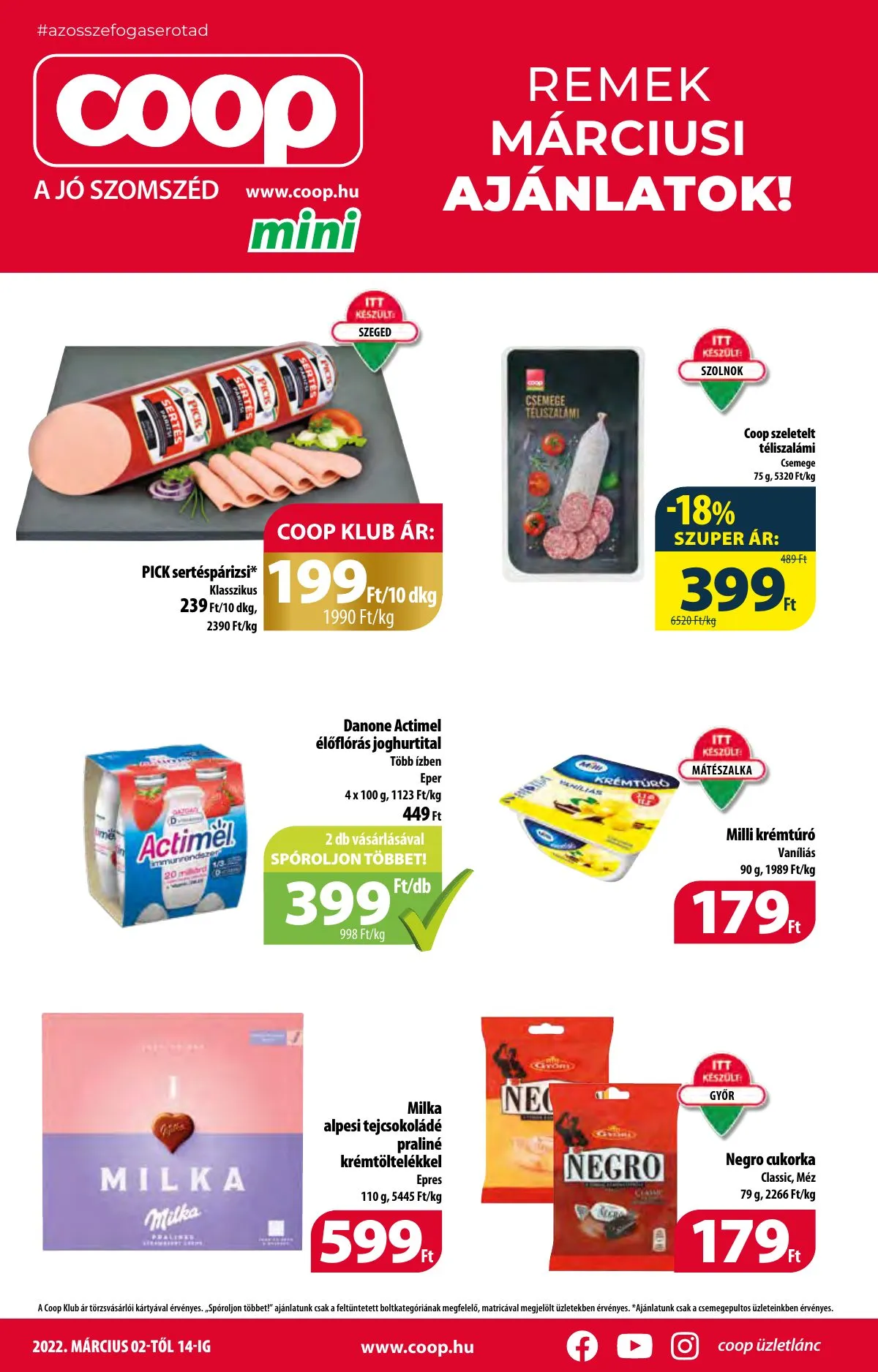 Coop akciós újság Mini 03.02–03.14