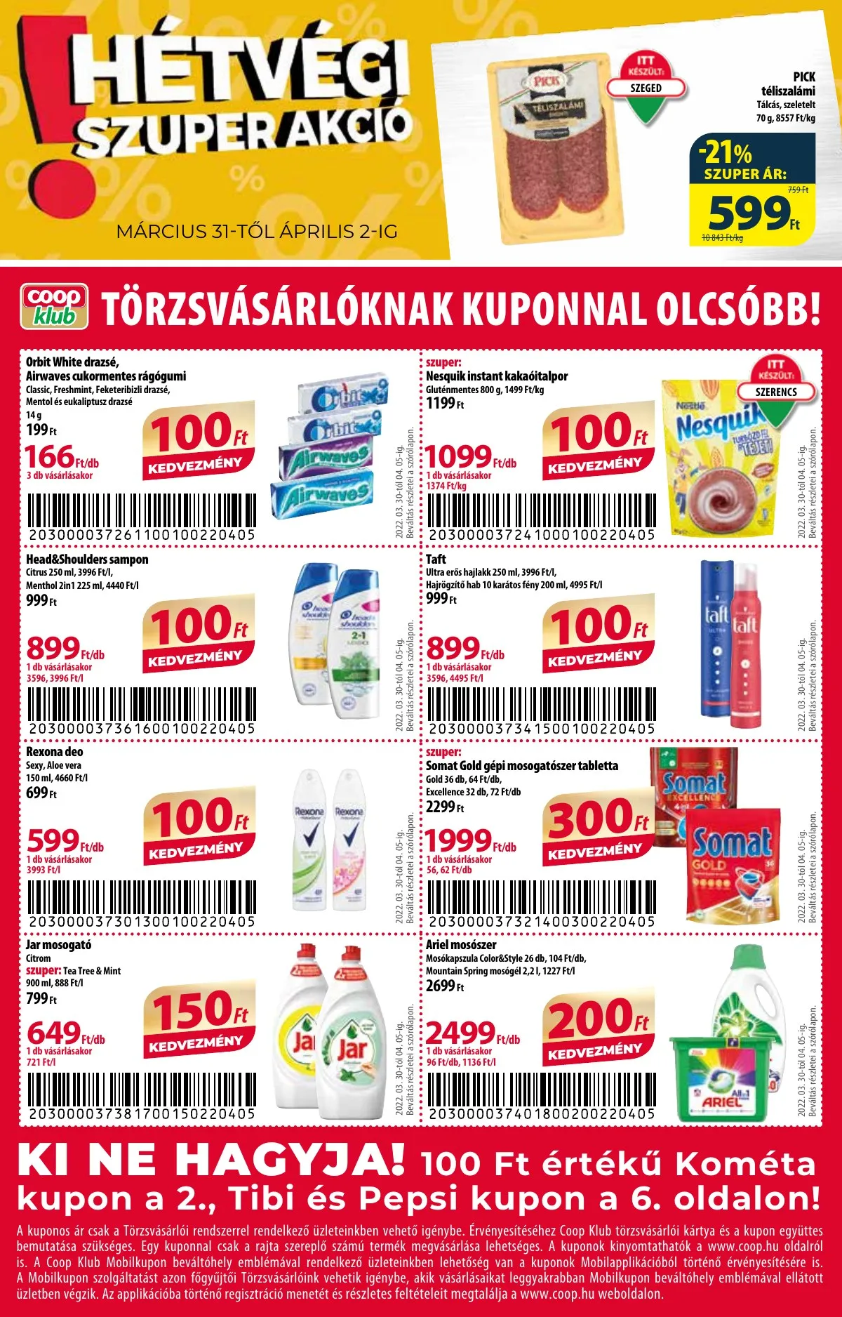 Coop akciós újság Mini 03.30–04.12 – 8. oldal