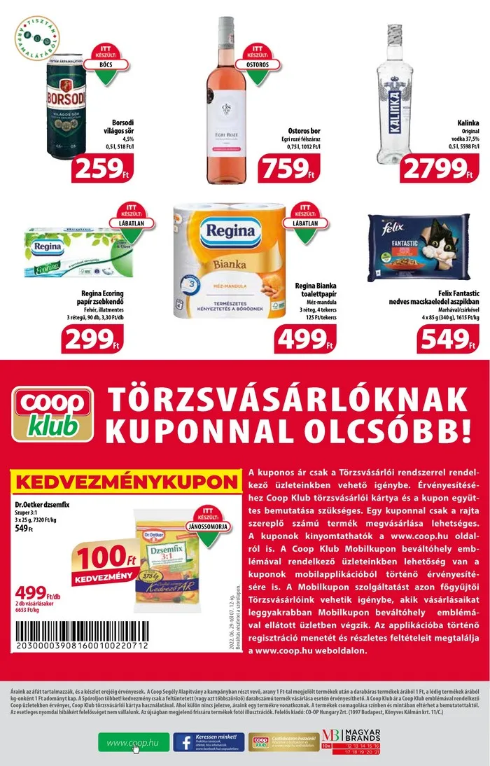 Coop akciós újság Mini 06.29–07.12 – 4. oldal