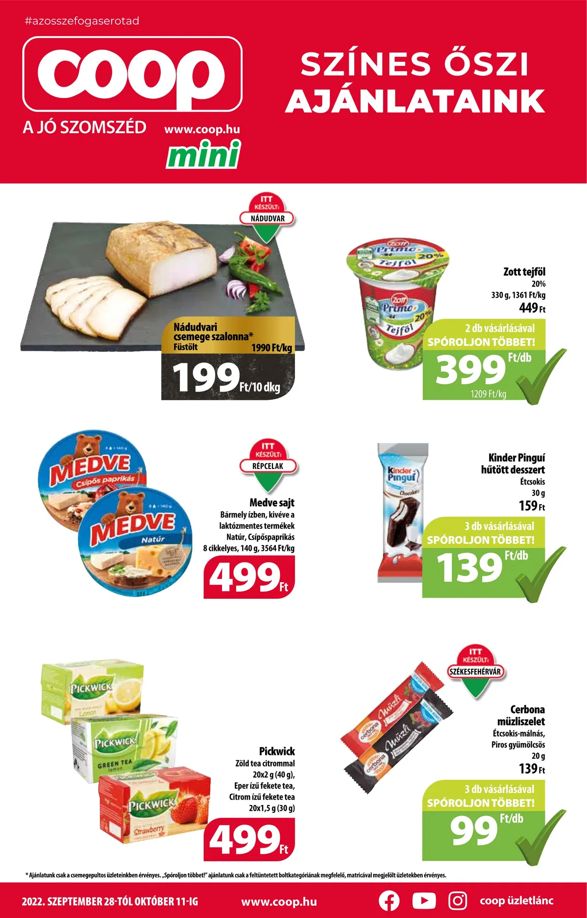 Coop akciós újság Mini 09.28–10.11