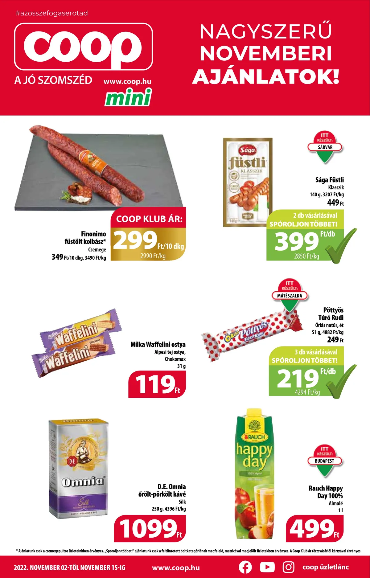 Coop akciós újság Mini 11.02–11.15