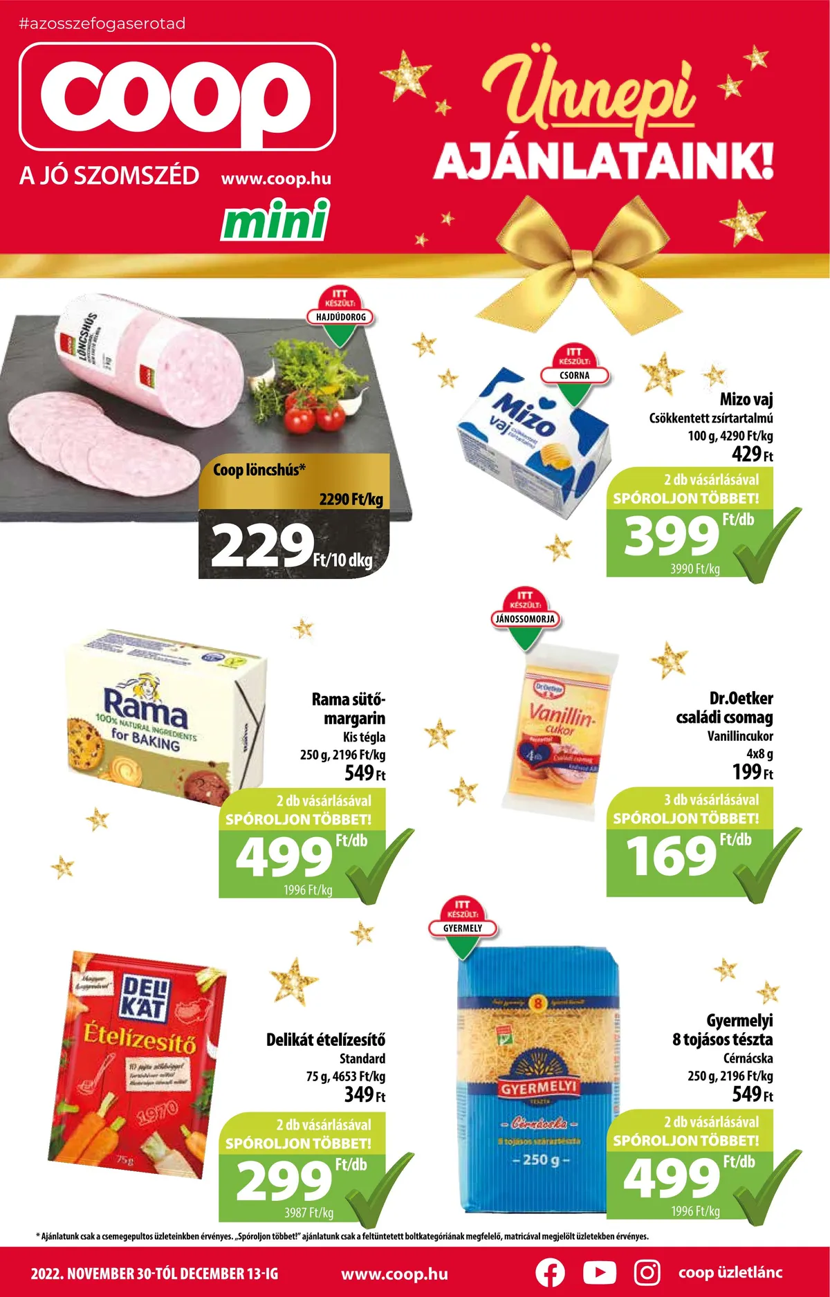 Coop akciós újság Mini 11.30–12.13