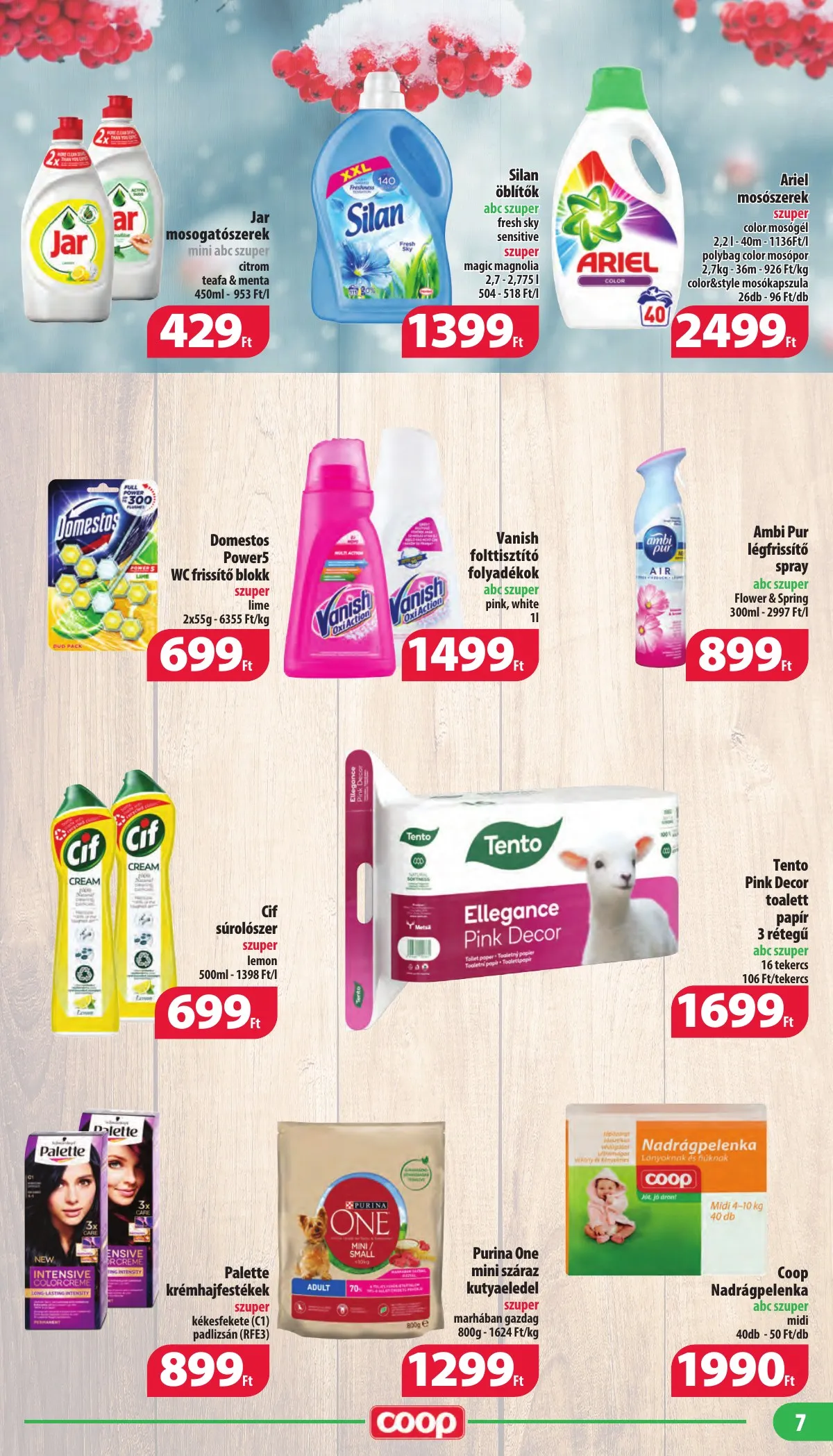 Coop akciós újság Nyírzem 02.16–02.22 – 7. oldal