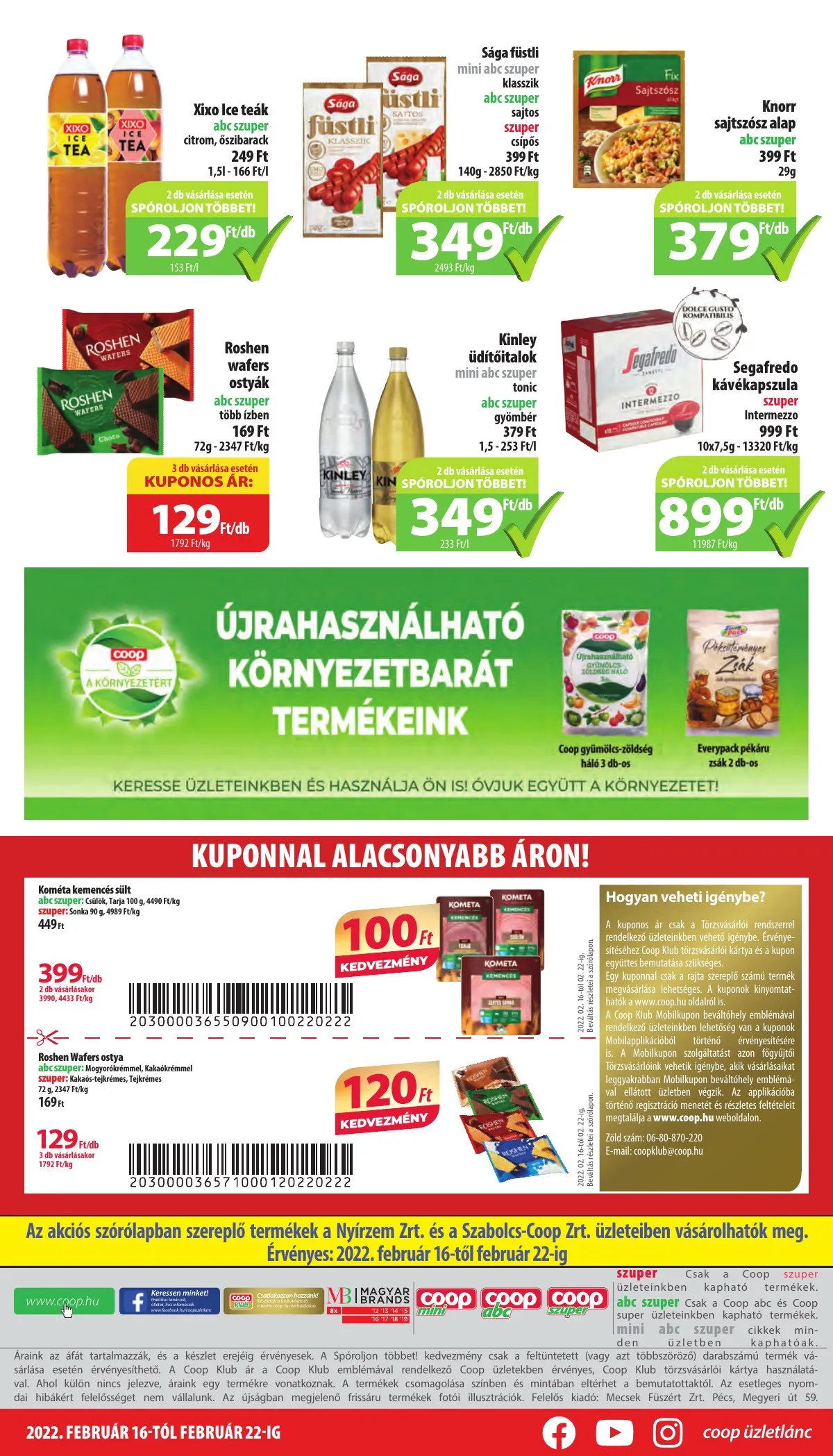 Coop akciós újság Nyírzem 02.16–02.22 – 8. oldal