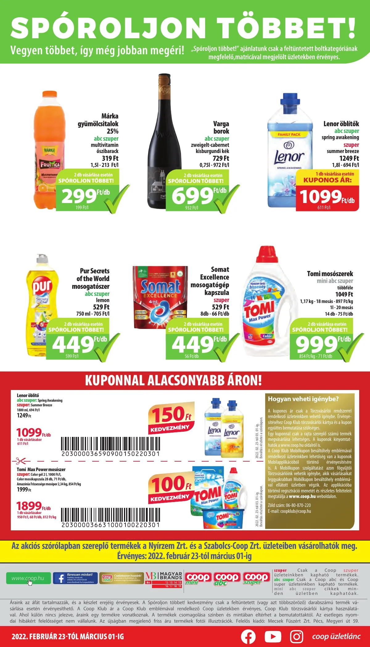 Coop akciós újság Nyírzem 02.23–03.01 – 8. oldal