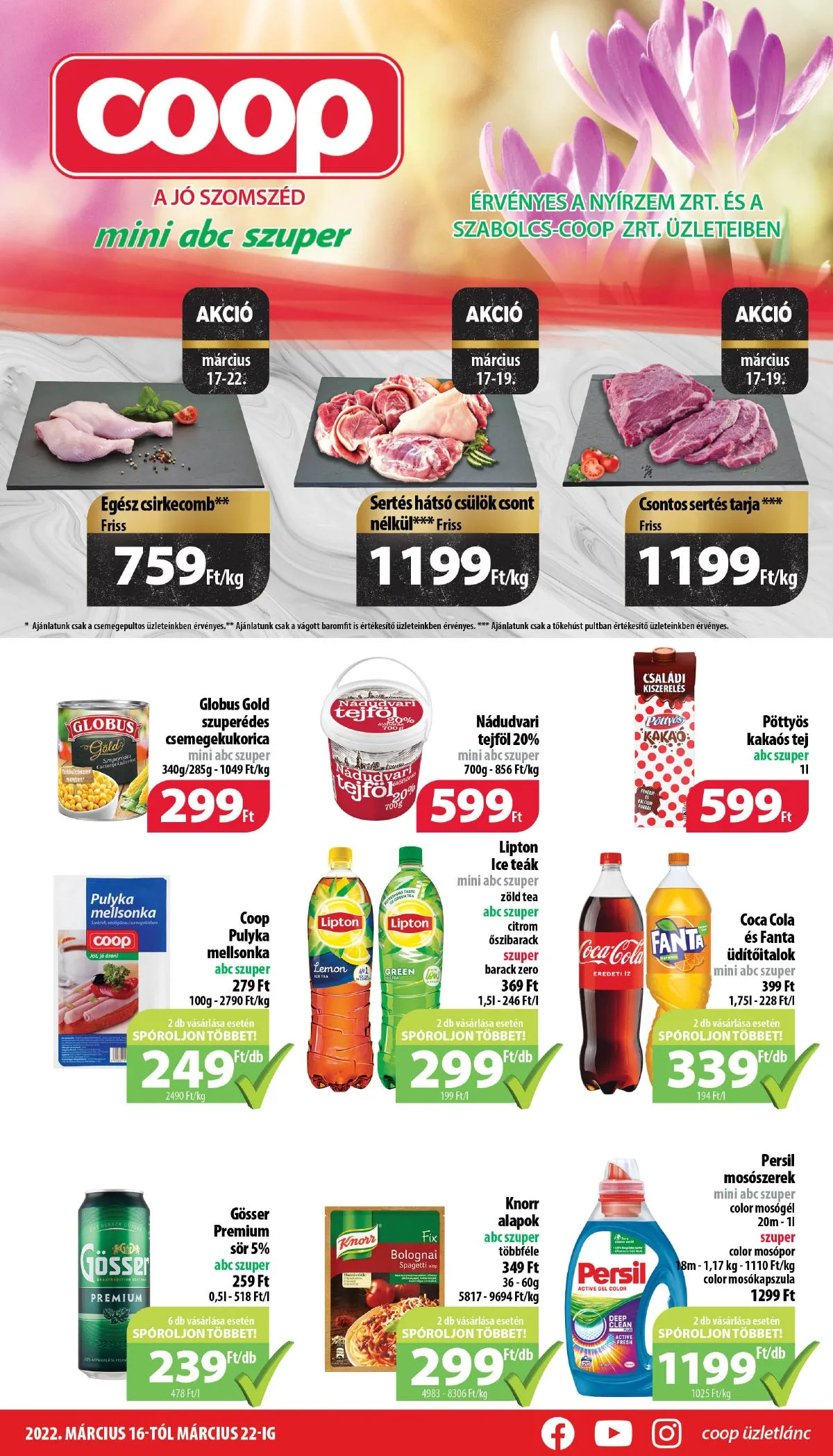 Coop akciós újság Nyírzem 03.16–03.22