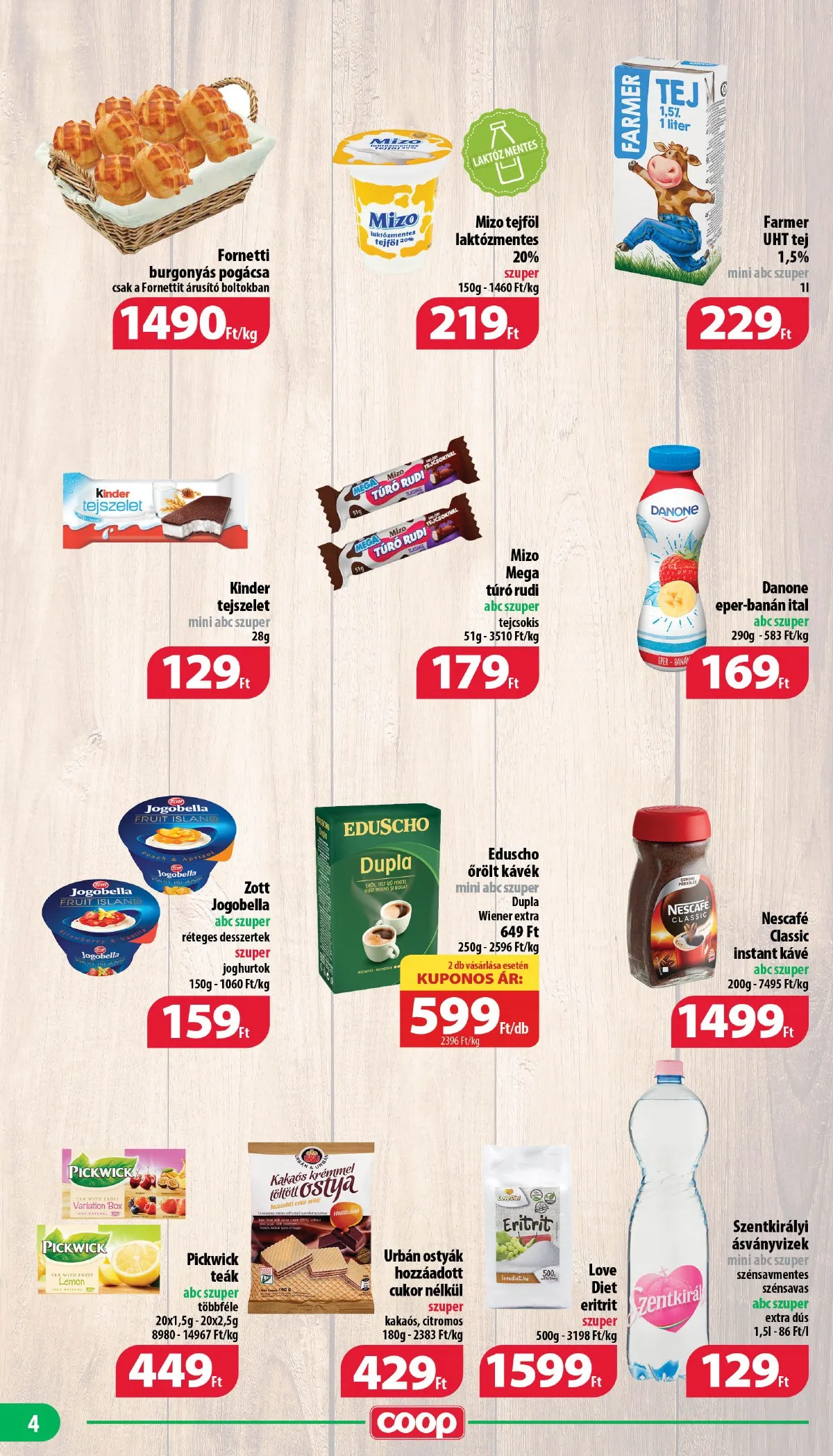 Coop akciós újság Nyírzem 03.16–03.22 – 4. oldal