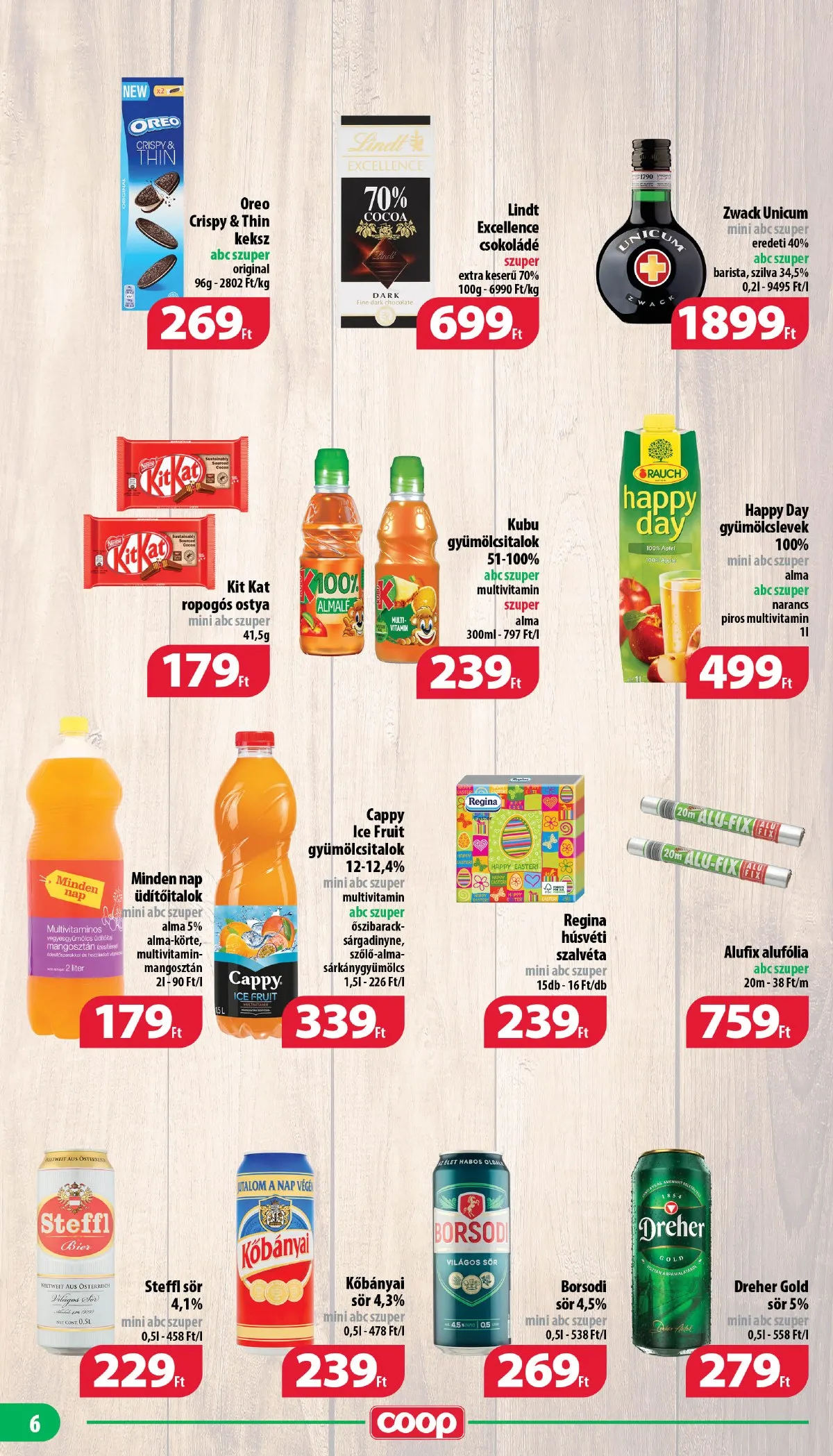 Coop akciós újság Nyírzem 03.16–03.22 – 6. oldal