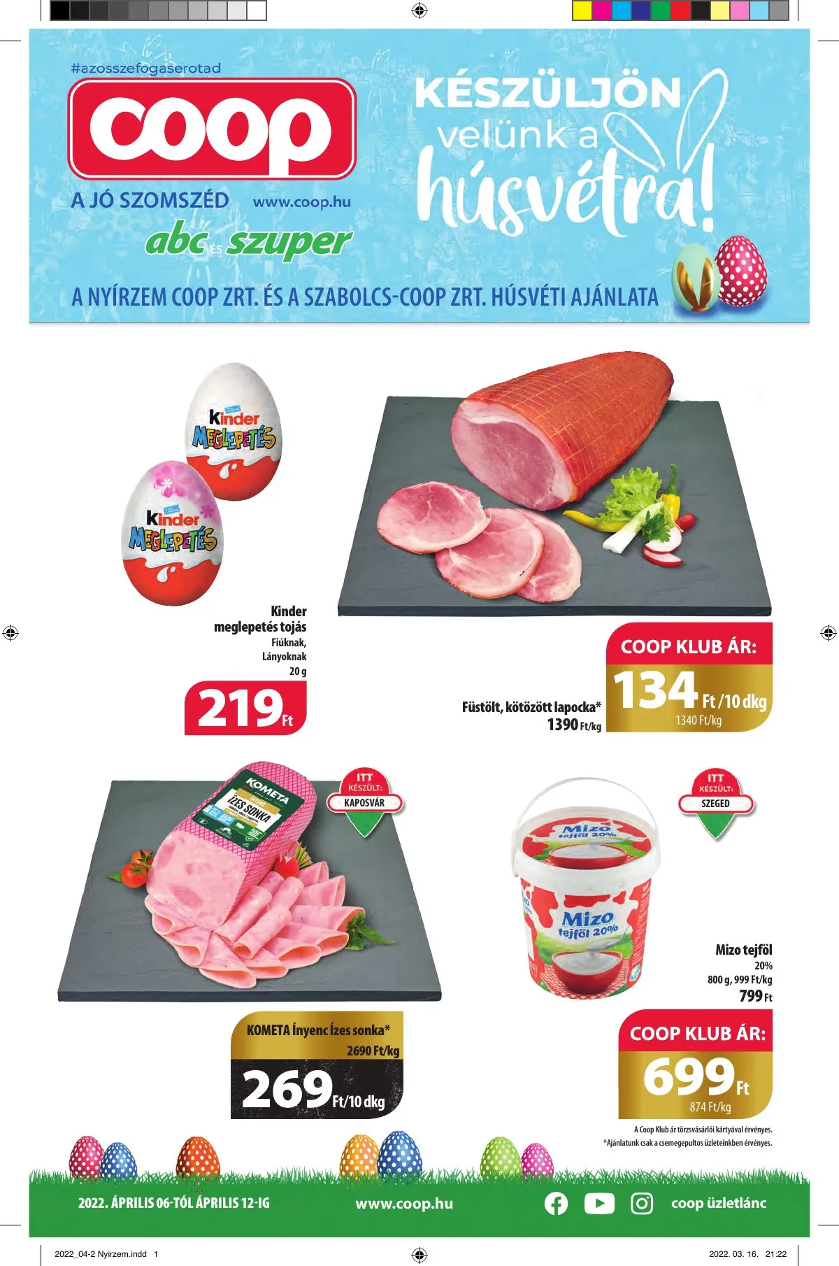 Coop akciós újság Nyírzem 04.06–04.12