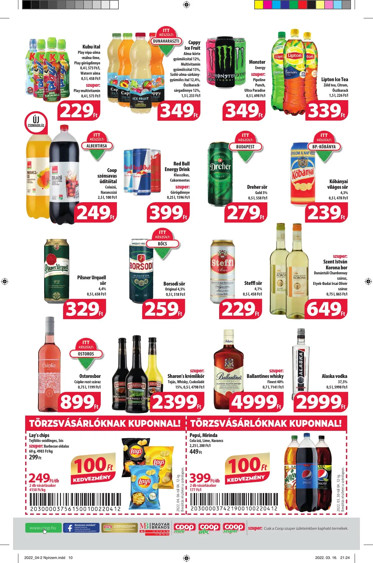 Coop akciós újság Nyírzem 04.06–04.12 – 10. oldal
