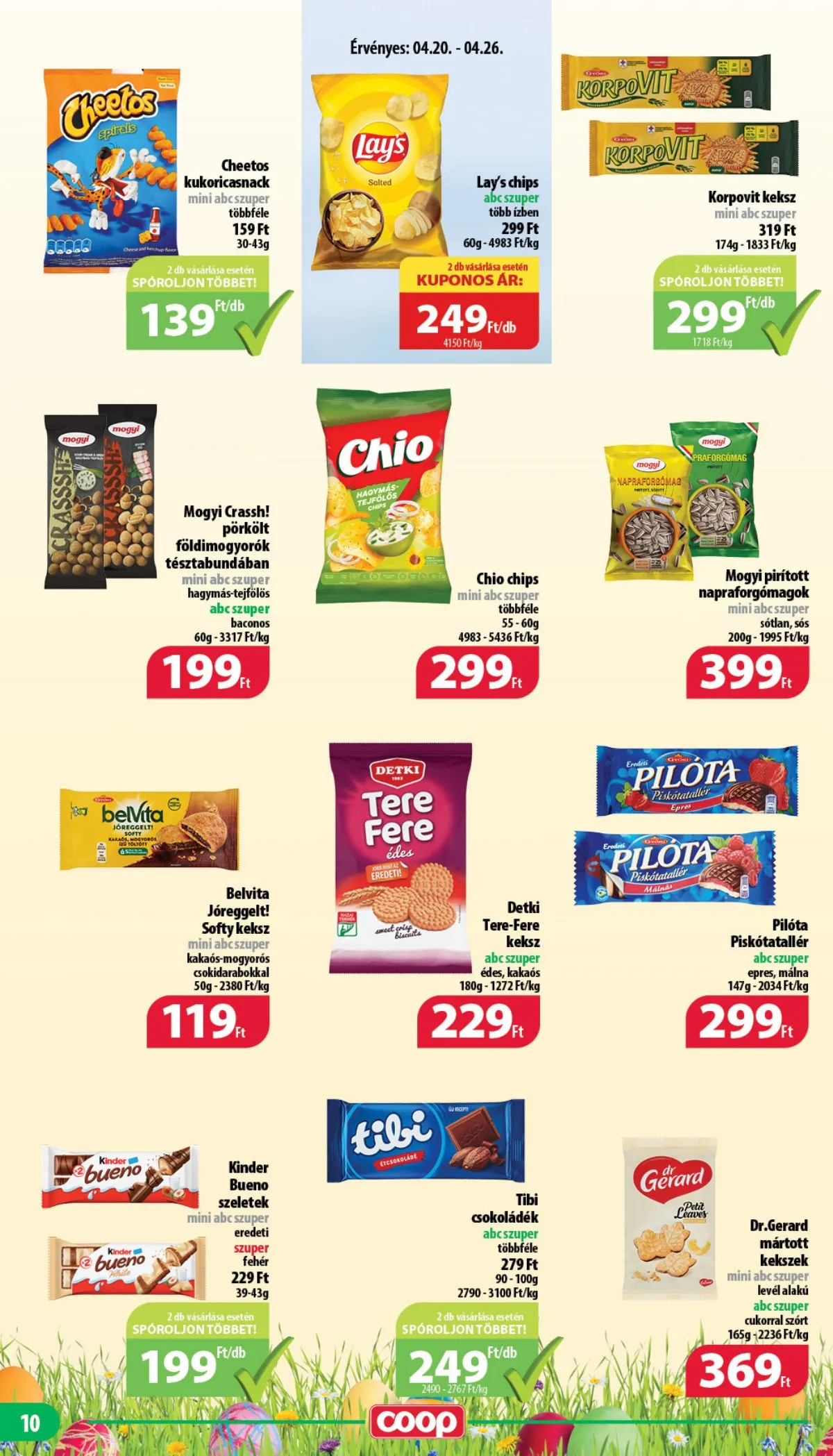 Coop akciós újság Nyírzem 04.13–04.26 – 10. oldal