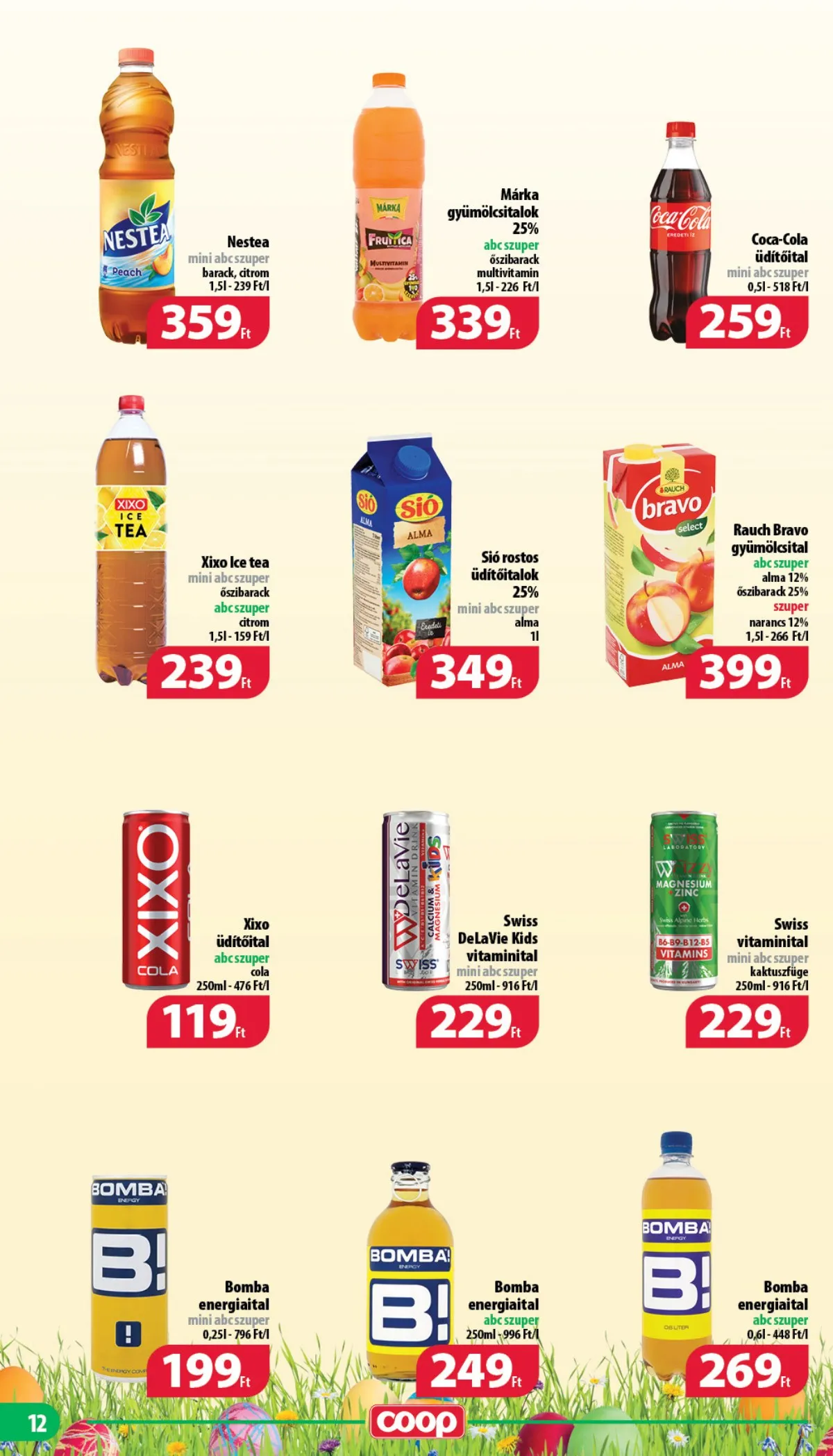 Coop akciós újság Nyírzem 04.13–04.26 – 12. oldal