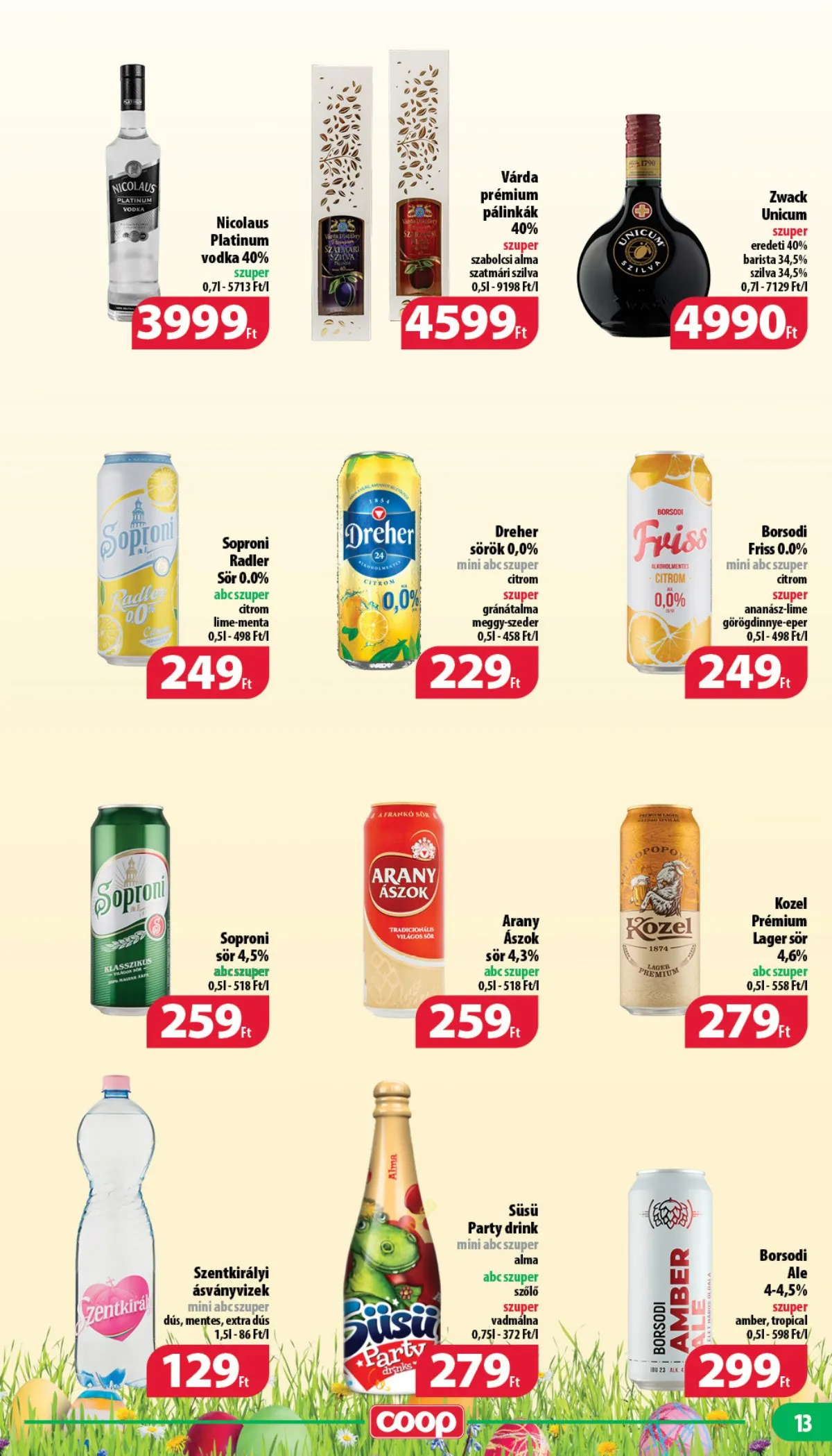 Coop akciós újság Nyírzem 04.13–04.26 – 13. oldal
