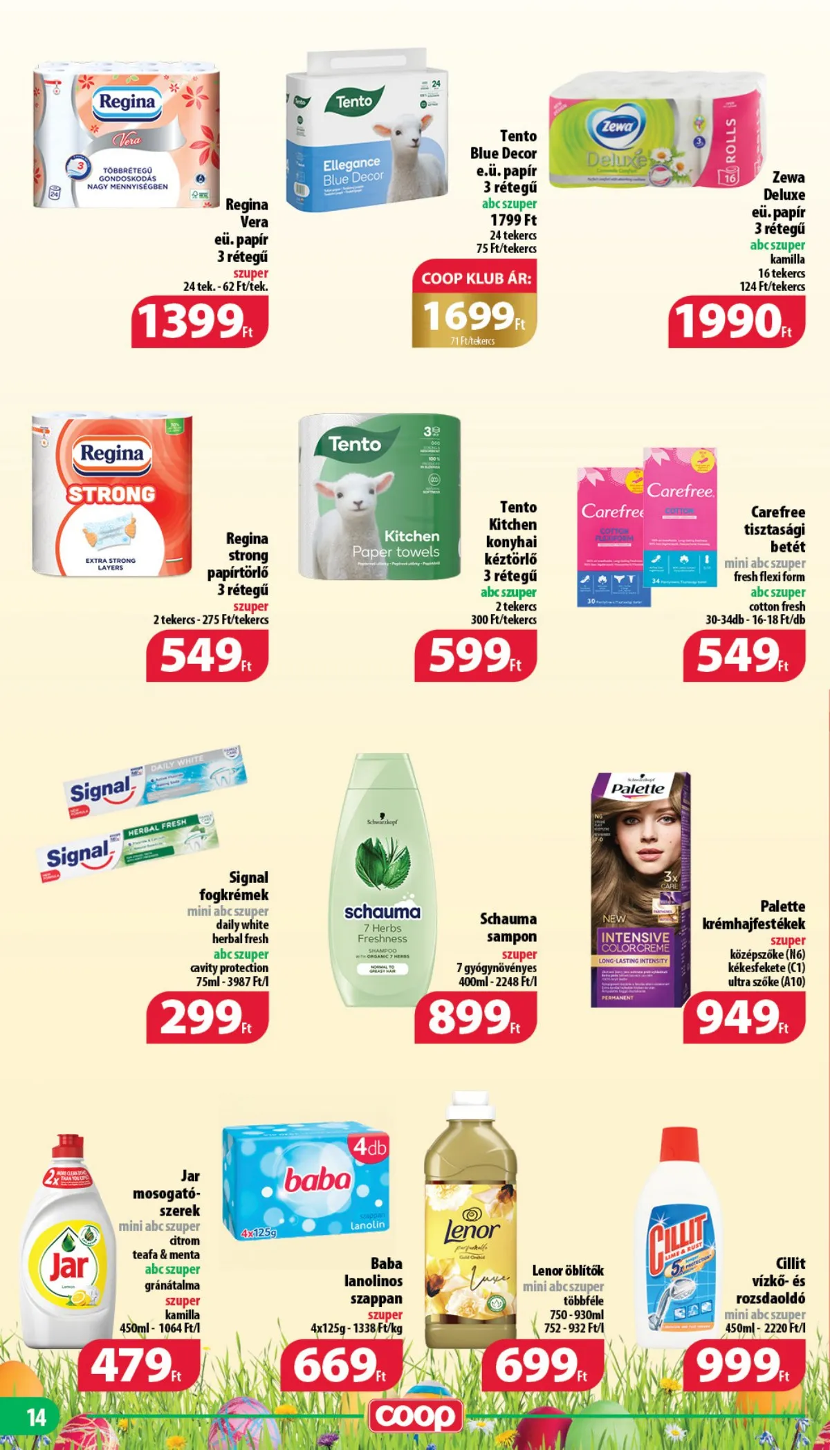 Coop akciós újság Nyírzem 04.13–04.26 – 14. oldal