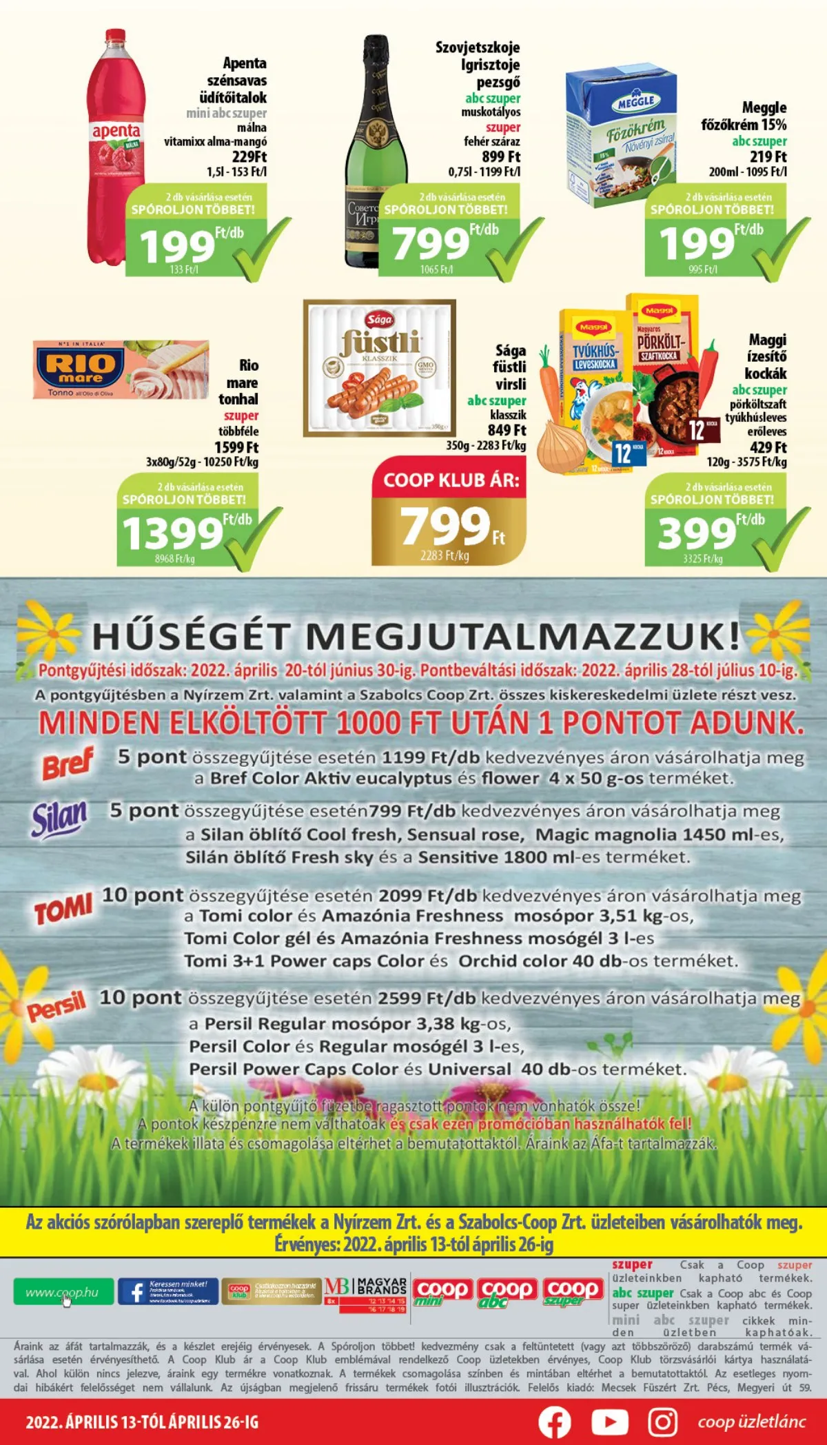 Coop akciós újság Nyírzem 04.13–04.26 – 16. oldal