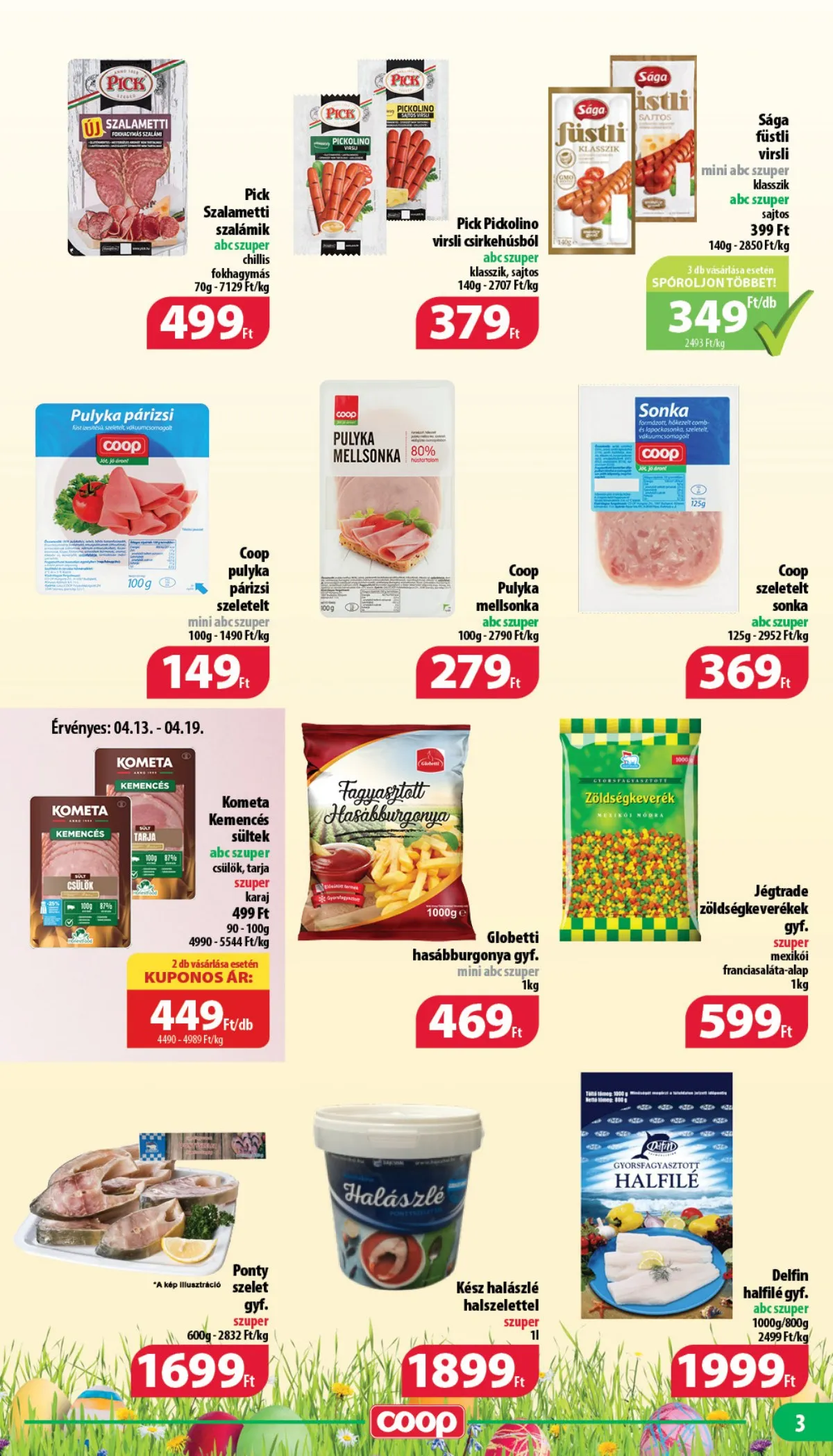 Coop akciós újság Nyírzem 04.13–04.26 – 3. oldal
