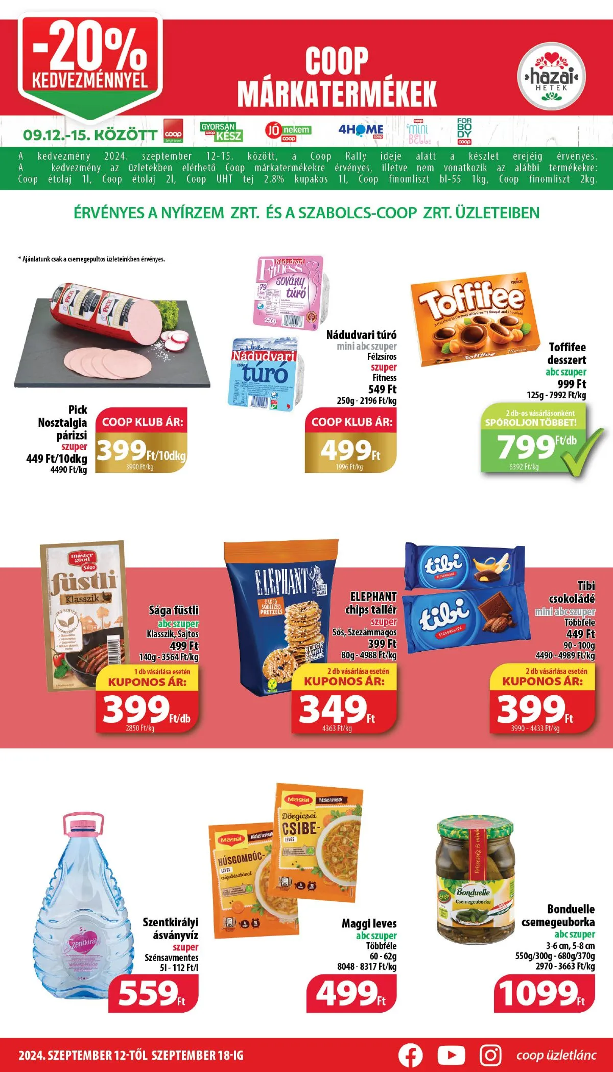Coop akciós újság Nyírzem 09.12–09.18