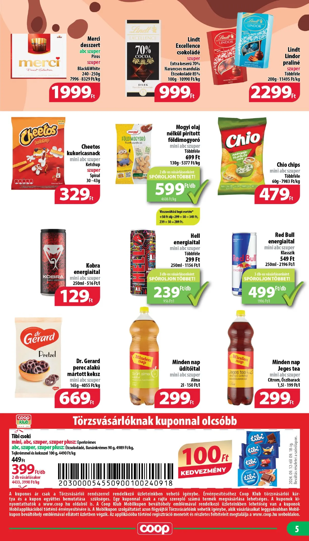 Coop akciós újság Nyírzem 09.12–09.18 – 5. oldal