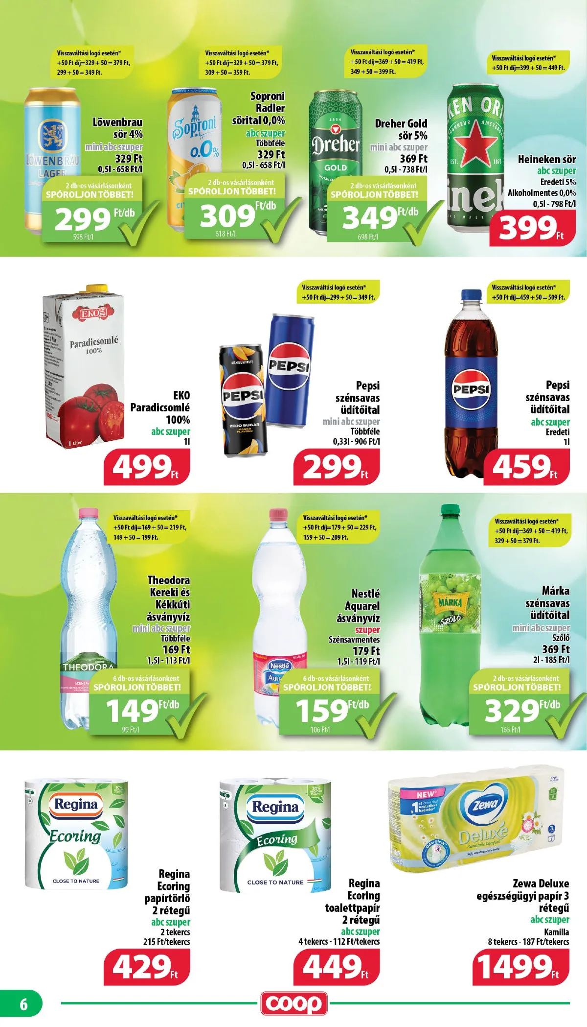 Coop akciós újság Nyírzem 09.12–09.18 – 6. oldal