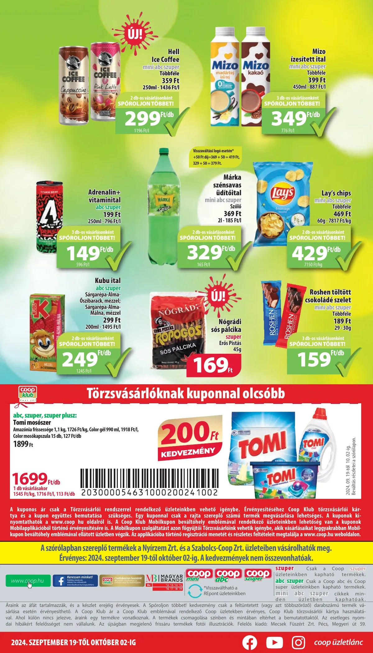 Coop akciós újság Nyírzem 09.19–10.02 – 8. oldal