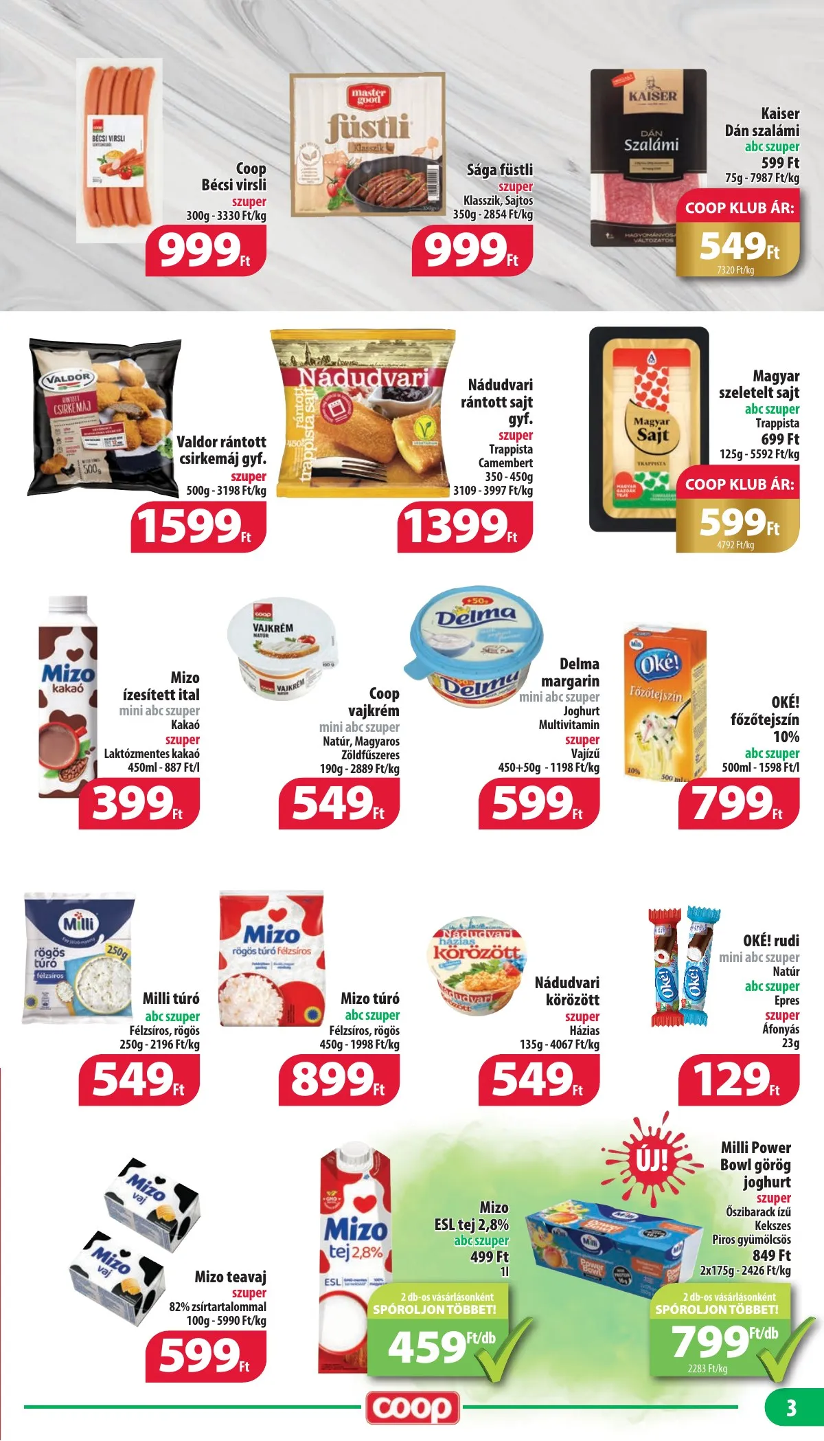 Coop akciós újság Nyírzem 10.17–10.22 – 3. oldal