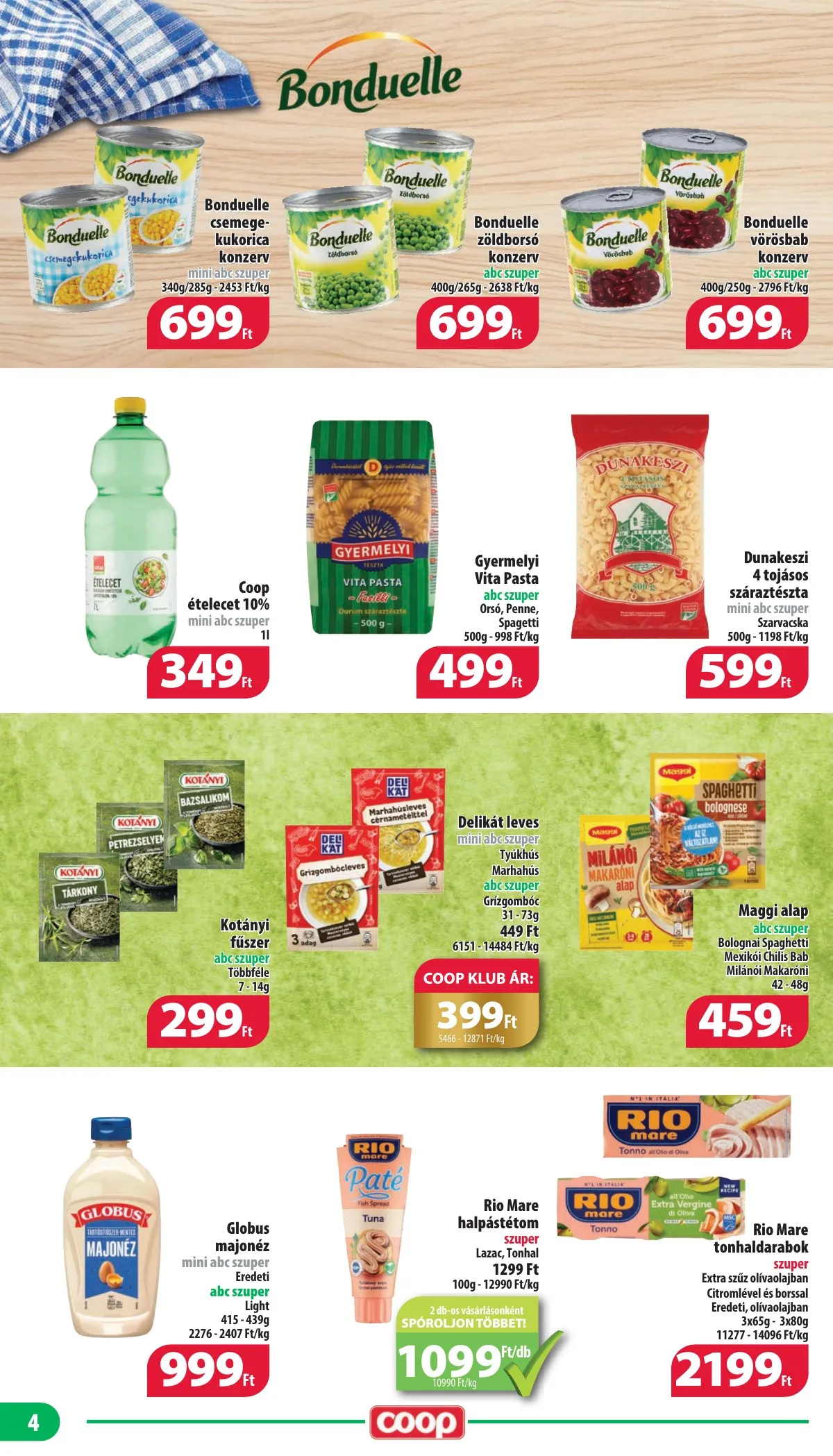 Coop akciós újság Nyírzem 10.17–10.22 – 4. oldal