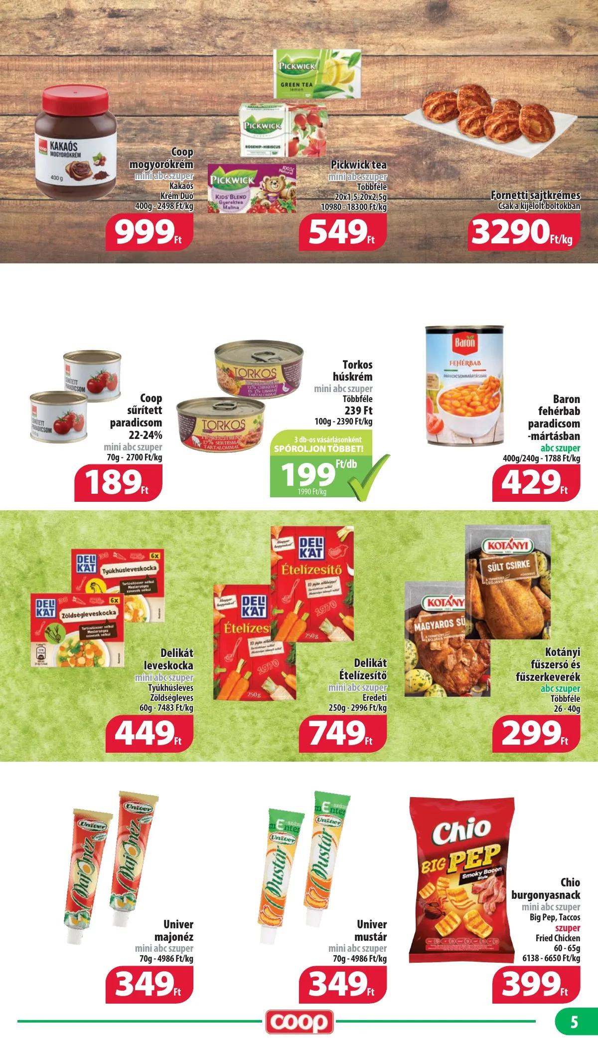 Coop akciós újság Nyírzem 10.24–10.30 – 5. oldal