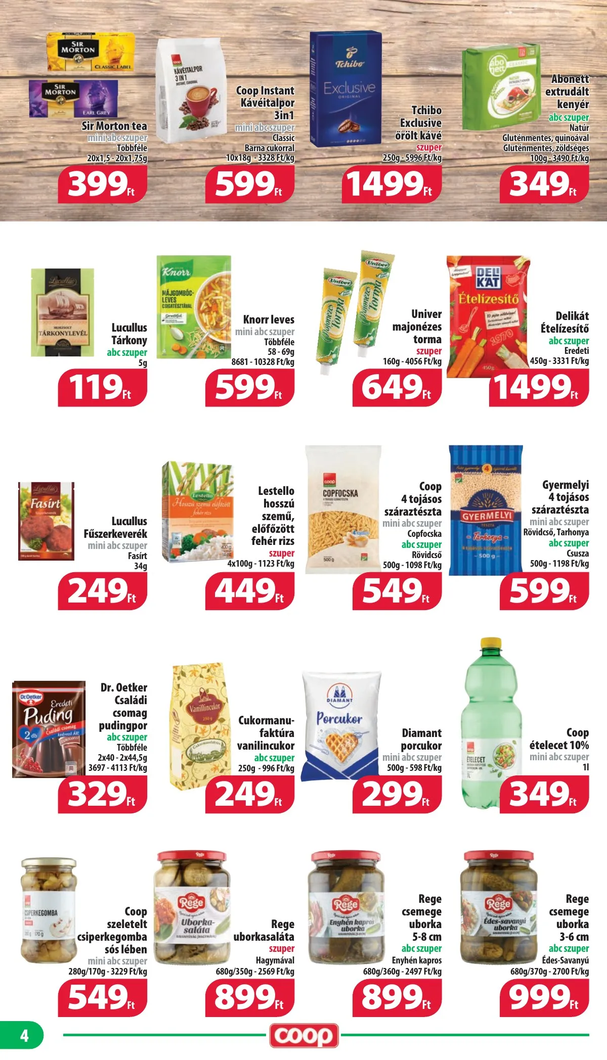Coop akciós újság Nyírzem 11.14–11.20 – 4. oldal