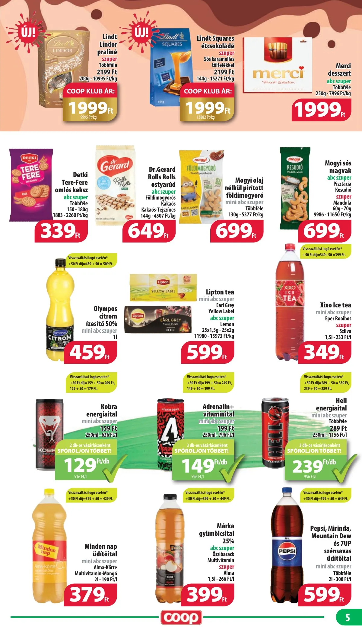 Coop akciós újság Nyírzem 11.14–11.20 – 5. oldal