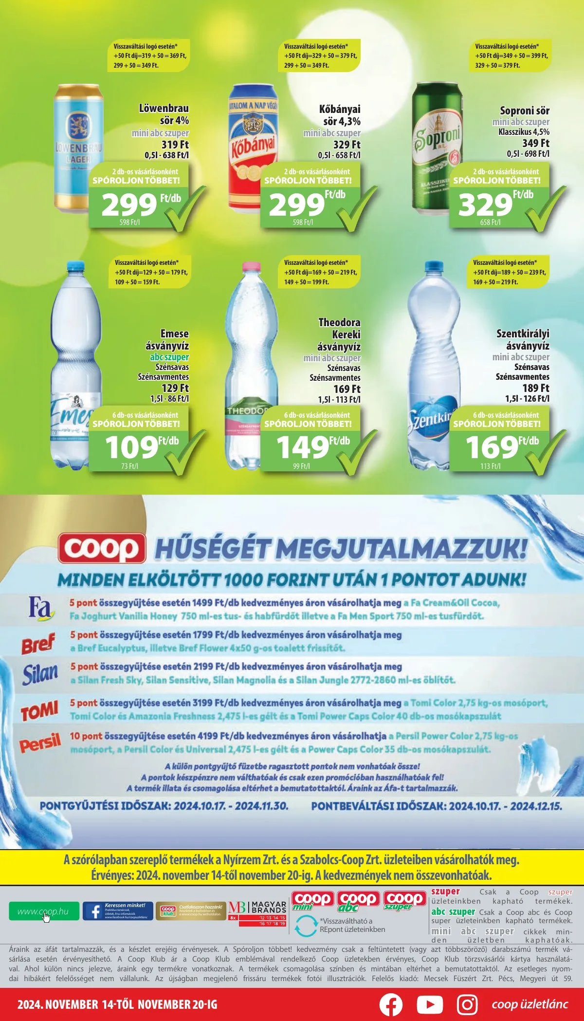 Coop akciós újság Nyírzem 11.14–11.20 – 8. oldal
