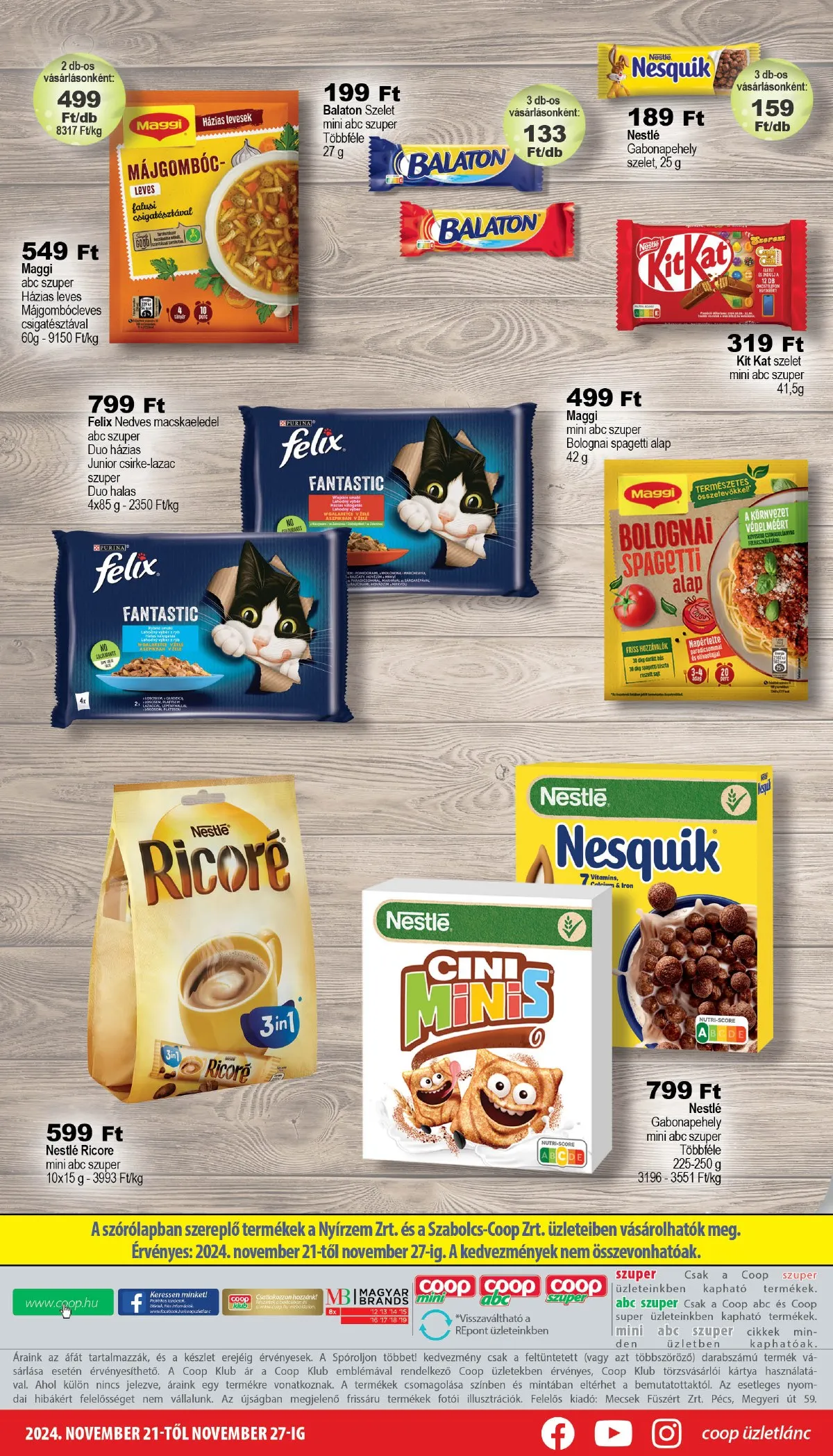 Coop akciós újság Nyírzem 11.21–11.27 – 8. oldal
