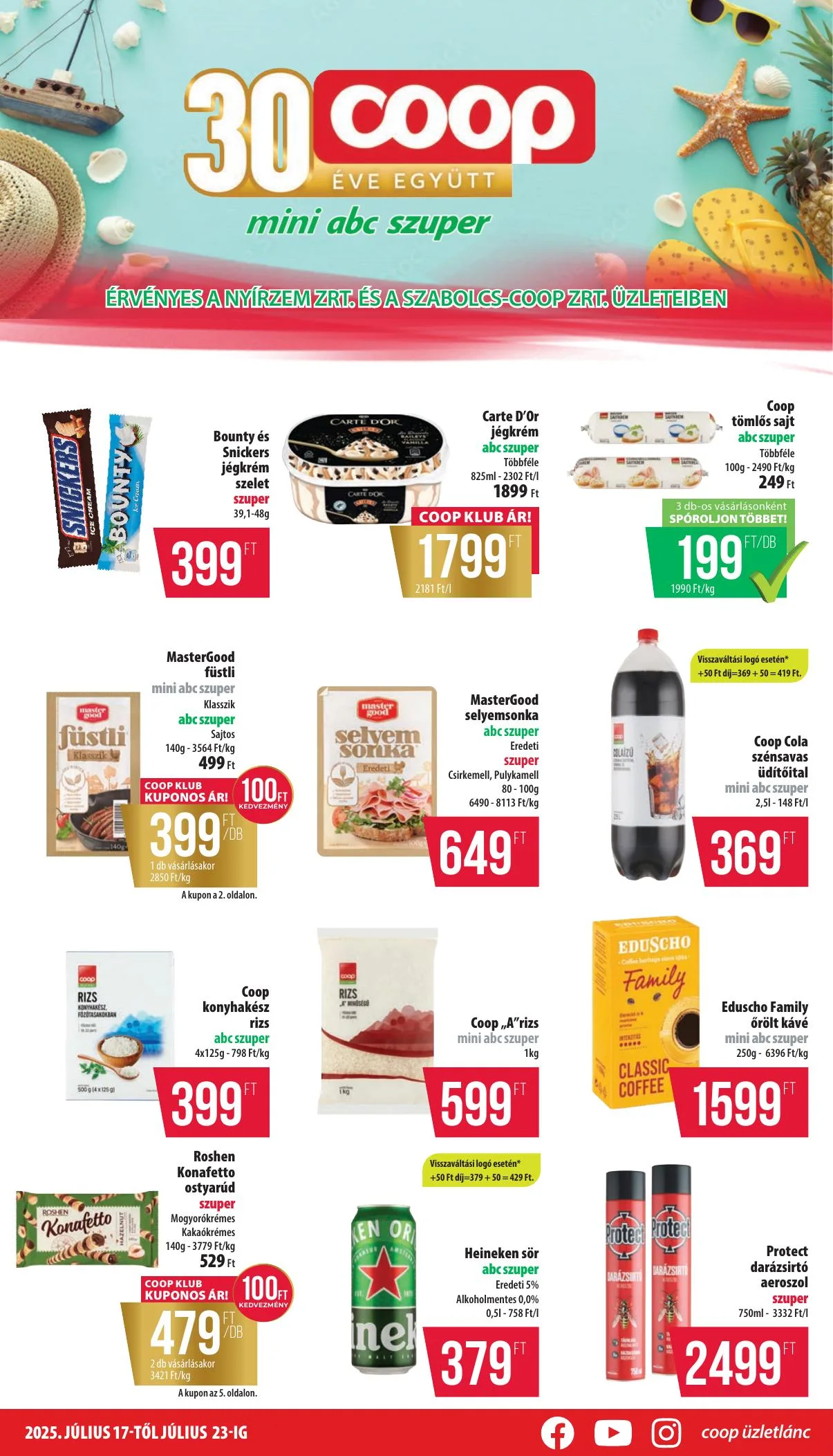 Coop akciós újság Nyírzem 07.17–07.23