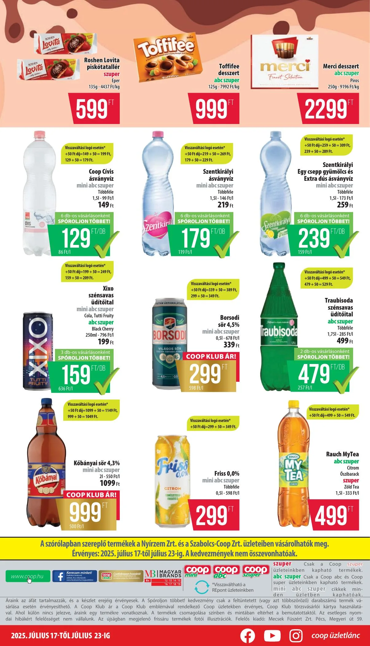 Coop akciós újság Nyírzem 07.17–07.23 – 8. oldal