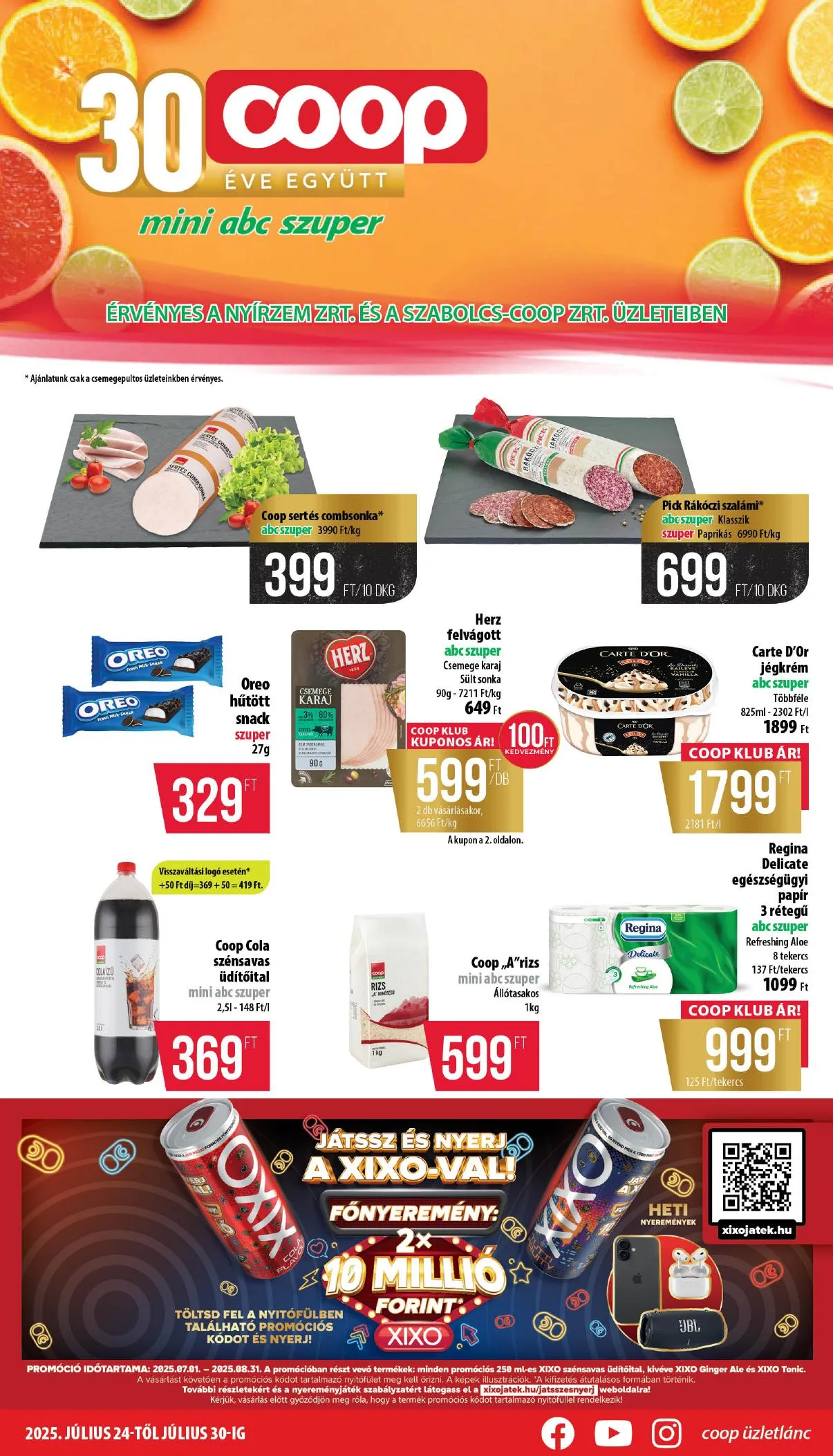 Coop akciós újság Nyírzem 07.24–07.30
