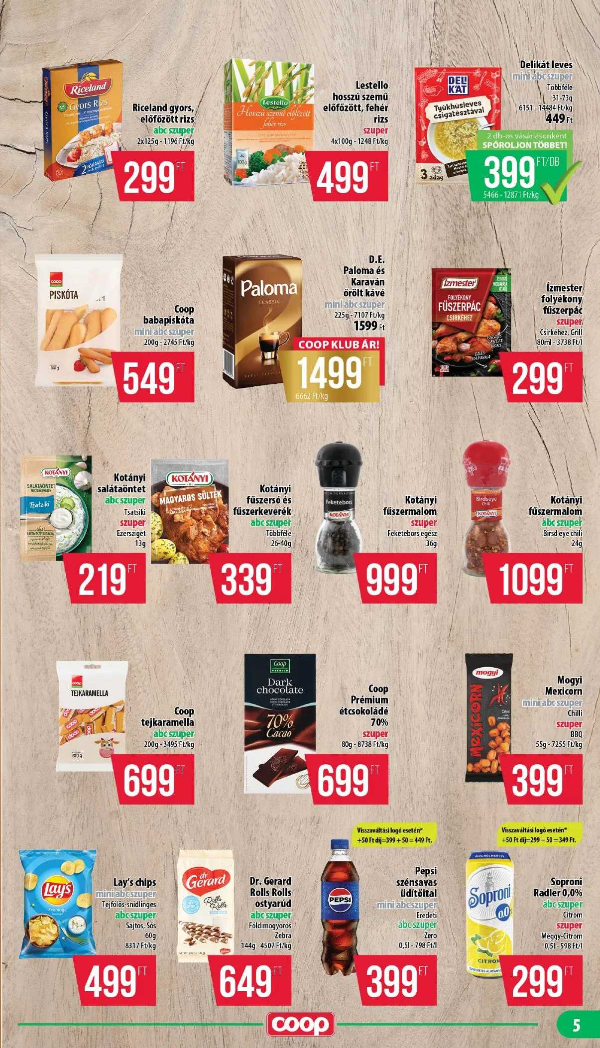 Coop akciós újság Nyírzem 07.24–07.30 – 5. oldal