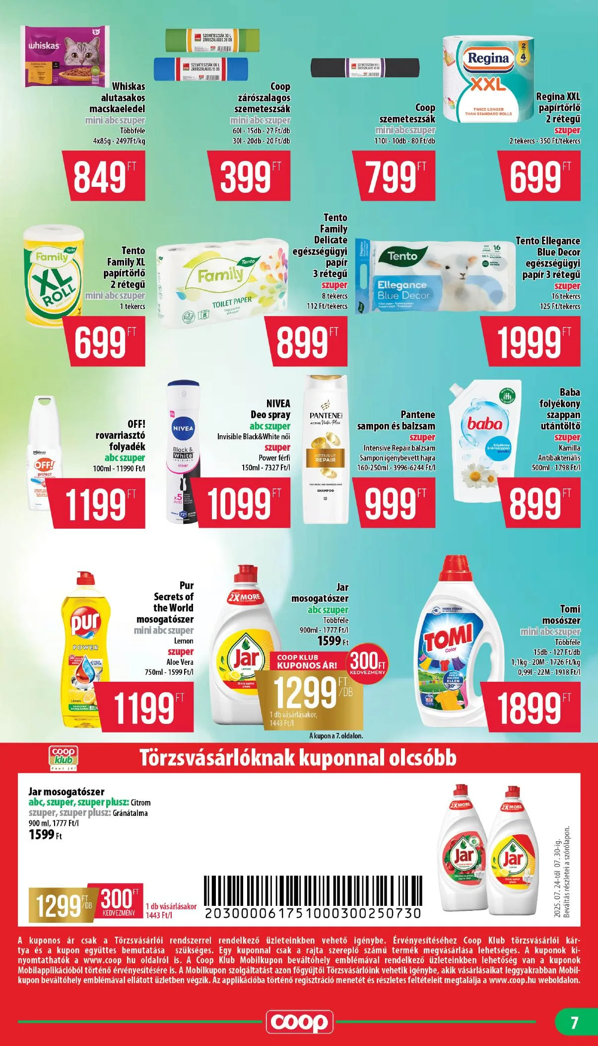 Coop akciós újság Nyírzem 07.24–07.30 – 7. oldal
