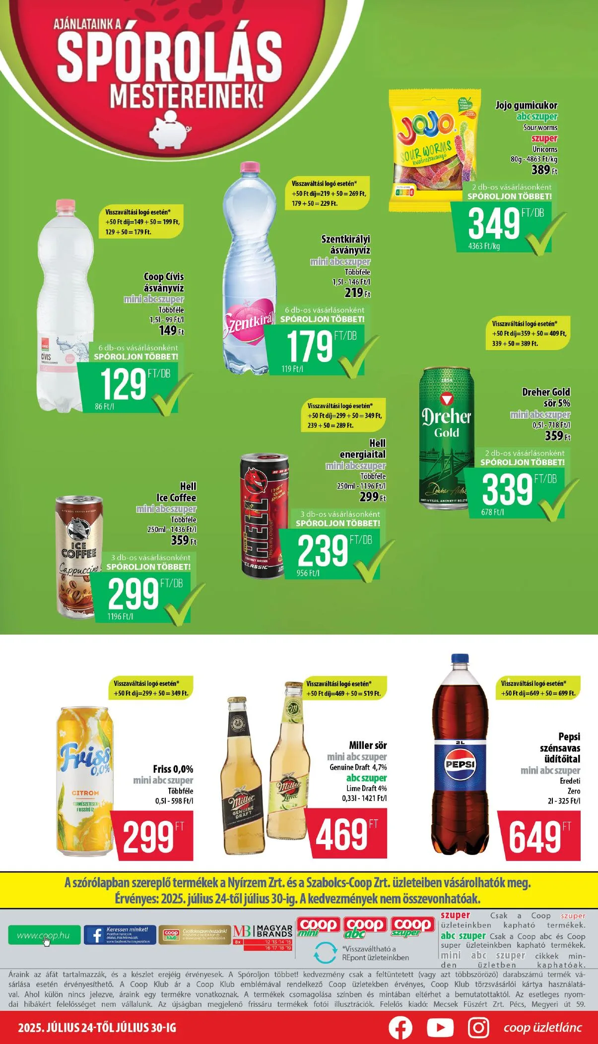Coop akciós újság Nyírzem 07.24–07.30 – 8. oldal